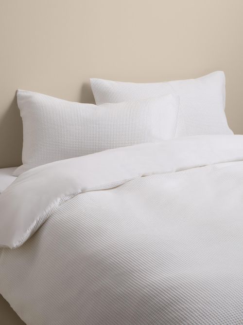 Washed Cotton Waffle Bedding Set