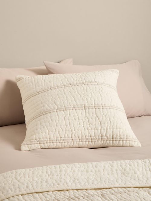 Pure Cotton Striped Textured Large Decorative Cushion
