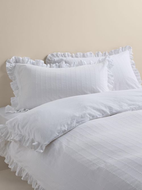 Pure Cotton French Ruffle Embroidery Bedding Set
