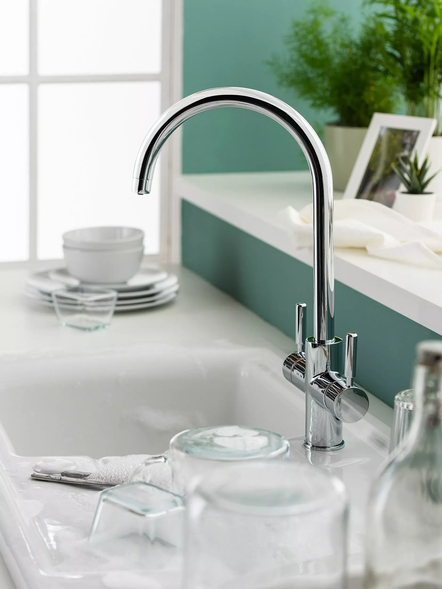John Lewis 3-In-1 Instant Boiling Hot Water Kitchen Mixer Tap
