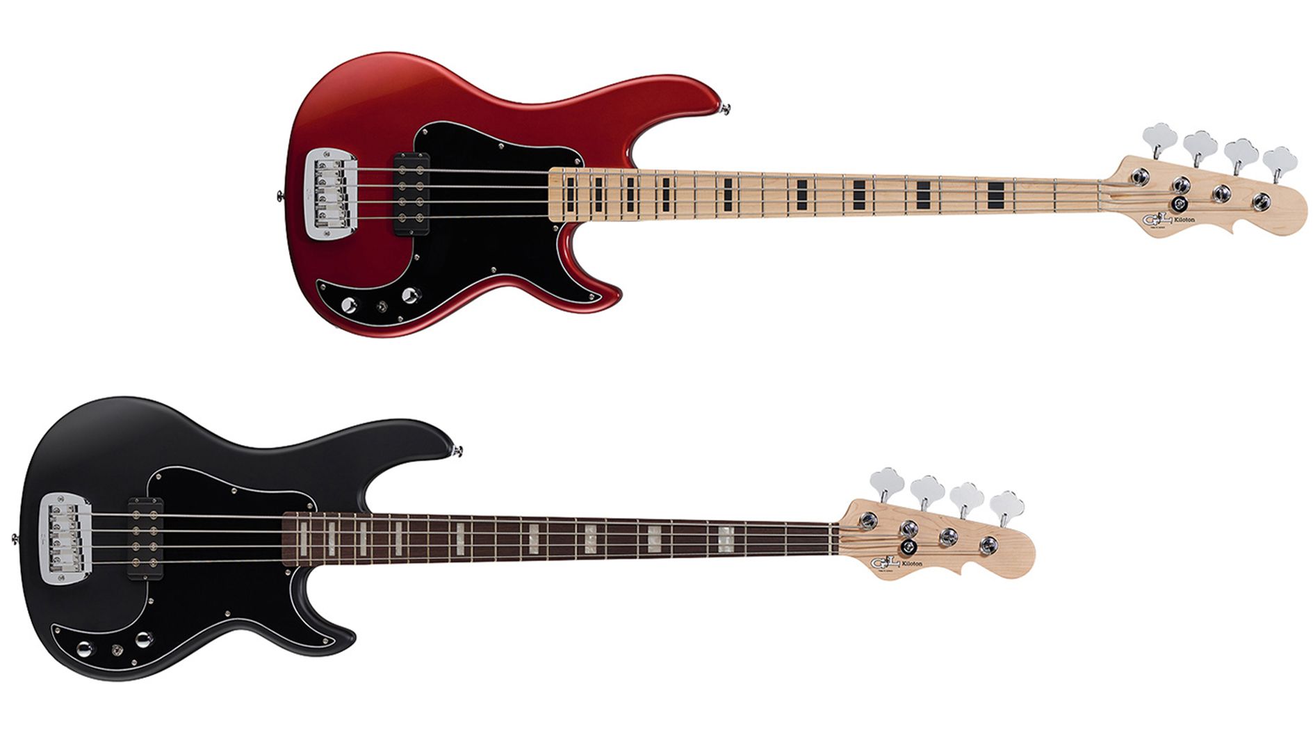 G&L adds Candy Apple Red and Black Frost-finished Kiloton bass
