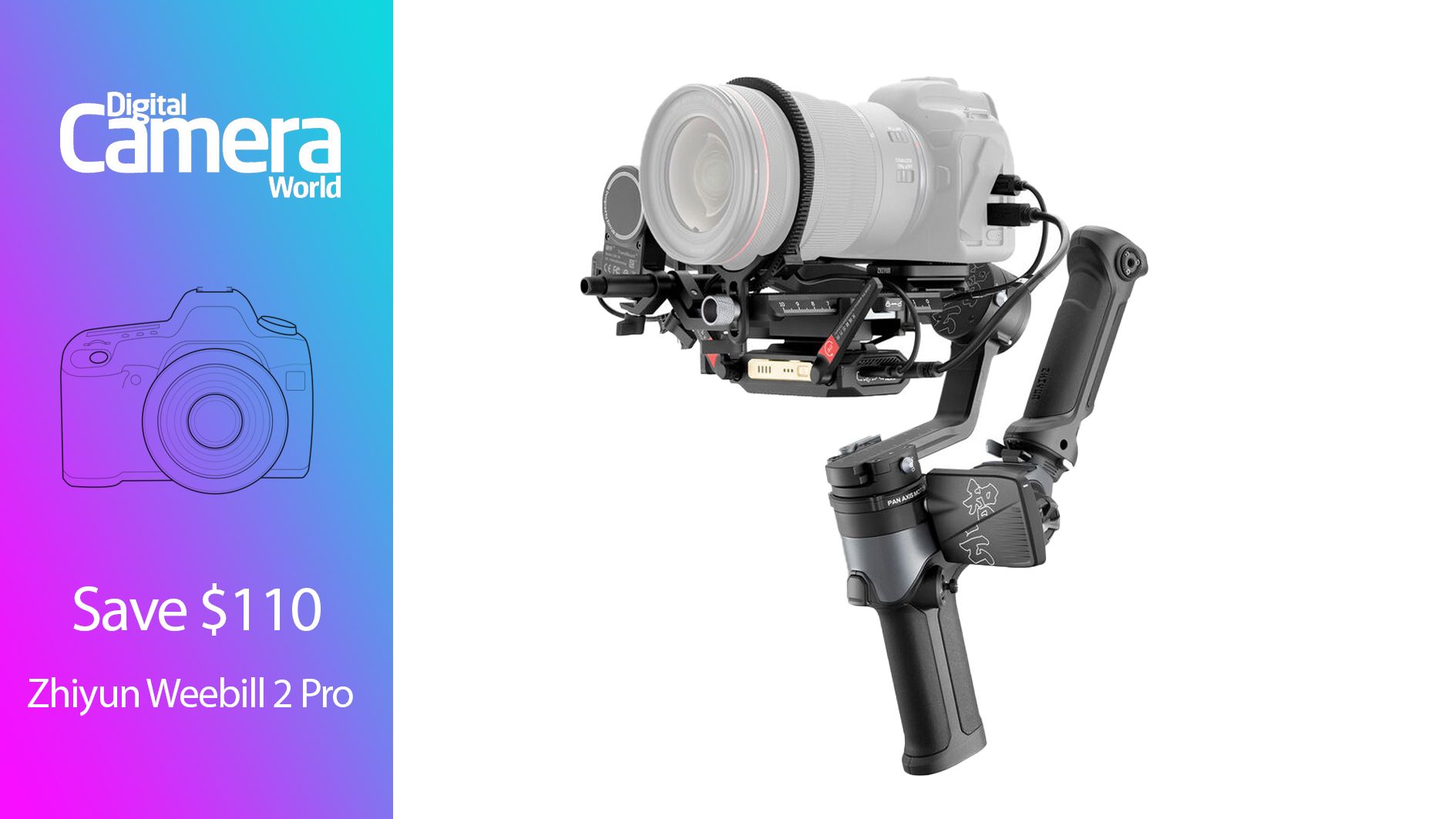 Save $110 on Zhiyun Weebill 2 Pro gimbal and make smooth video all
