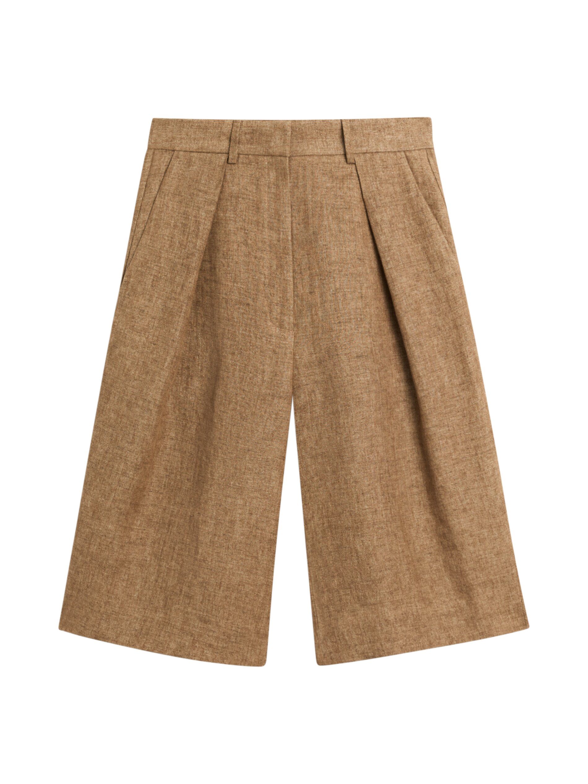 Melange Linen Suit Bermuda Shorts