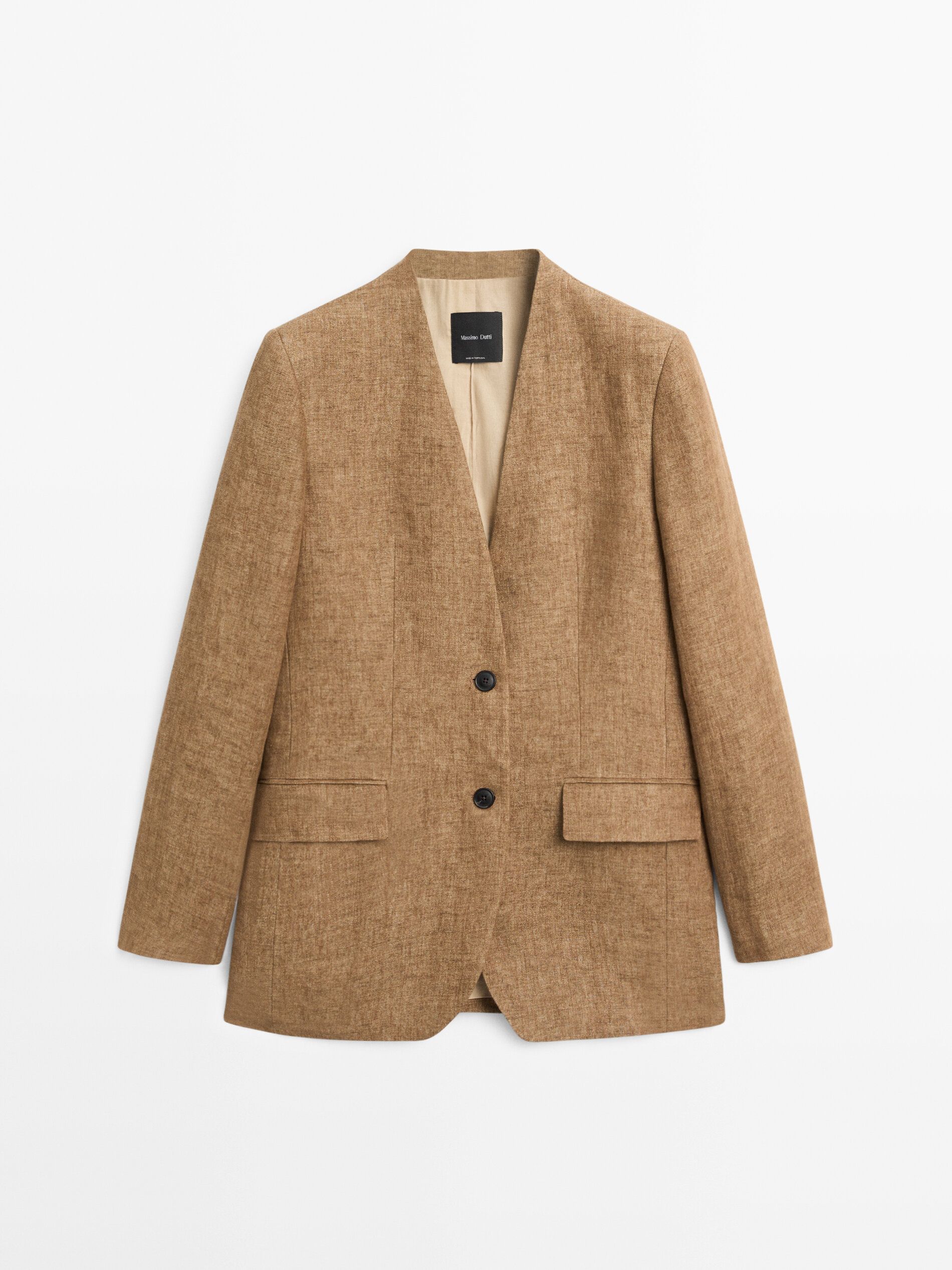 100% Linen Melange Suit Blazer