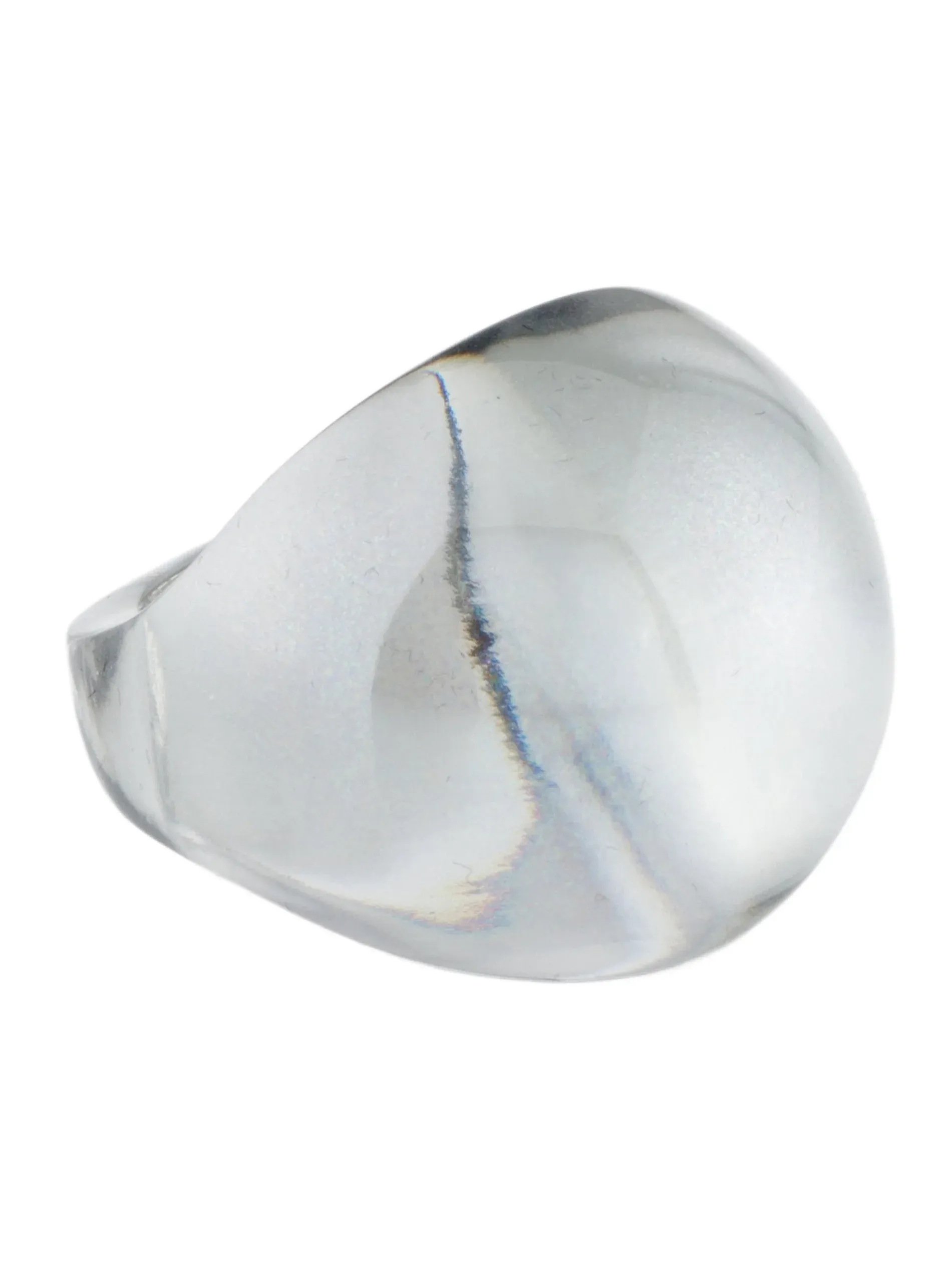 Lalique, Crystal Bronze Cocktail Ring