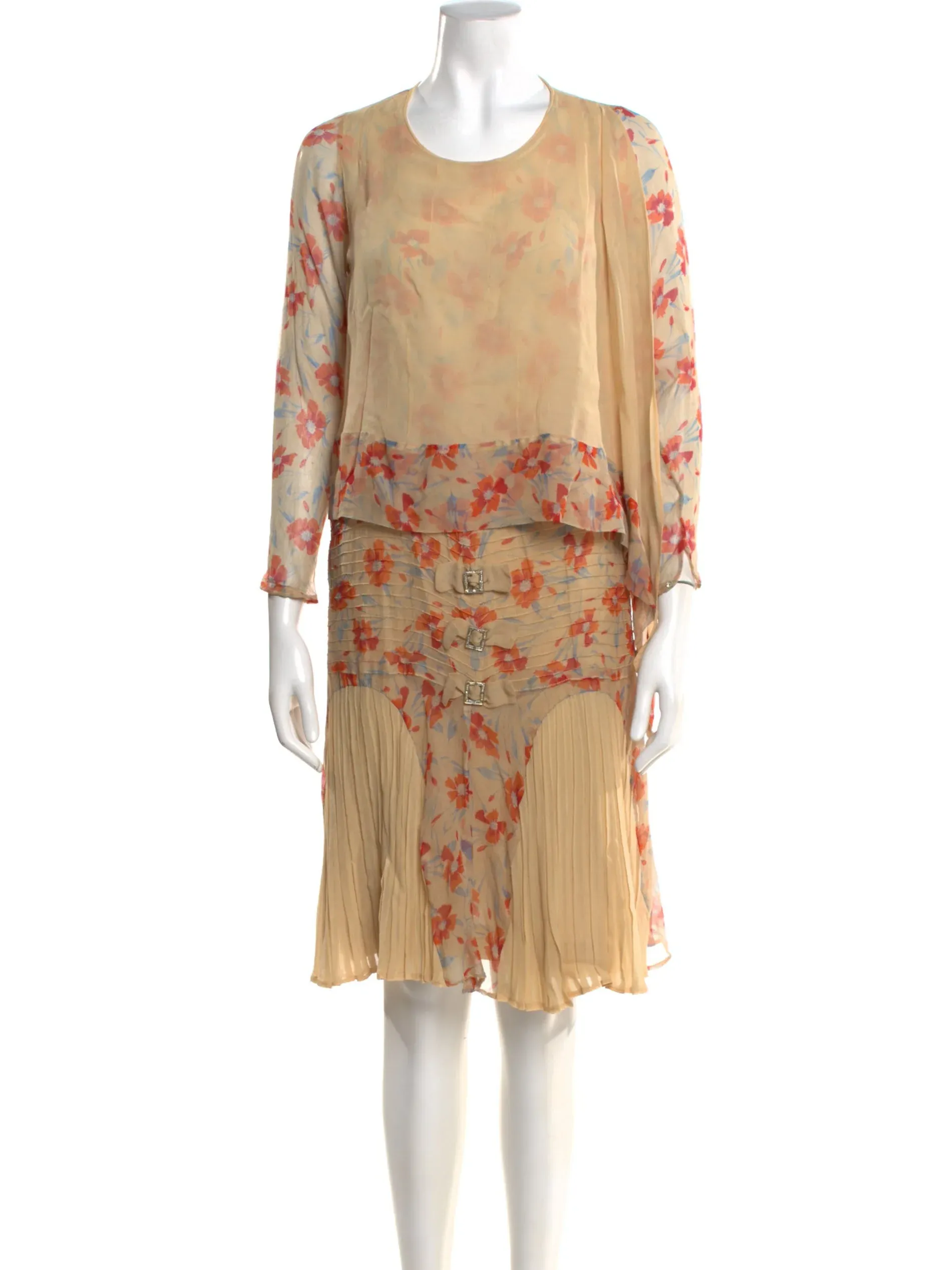 Vintage Unbranded, Knee-Length Dress