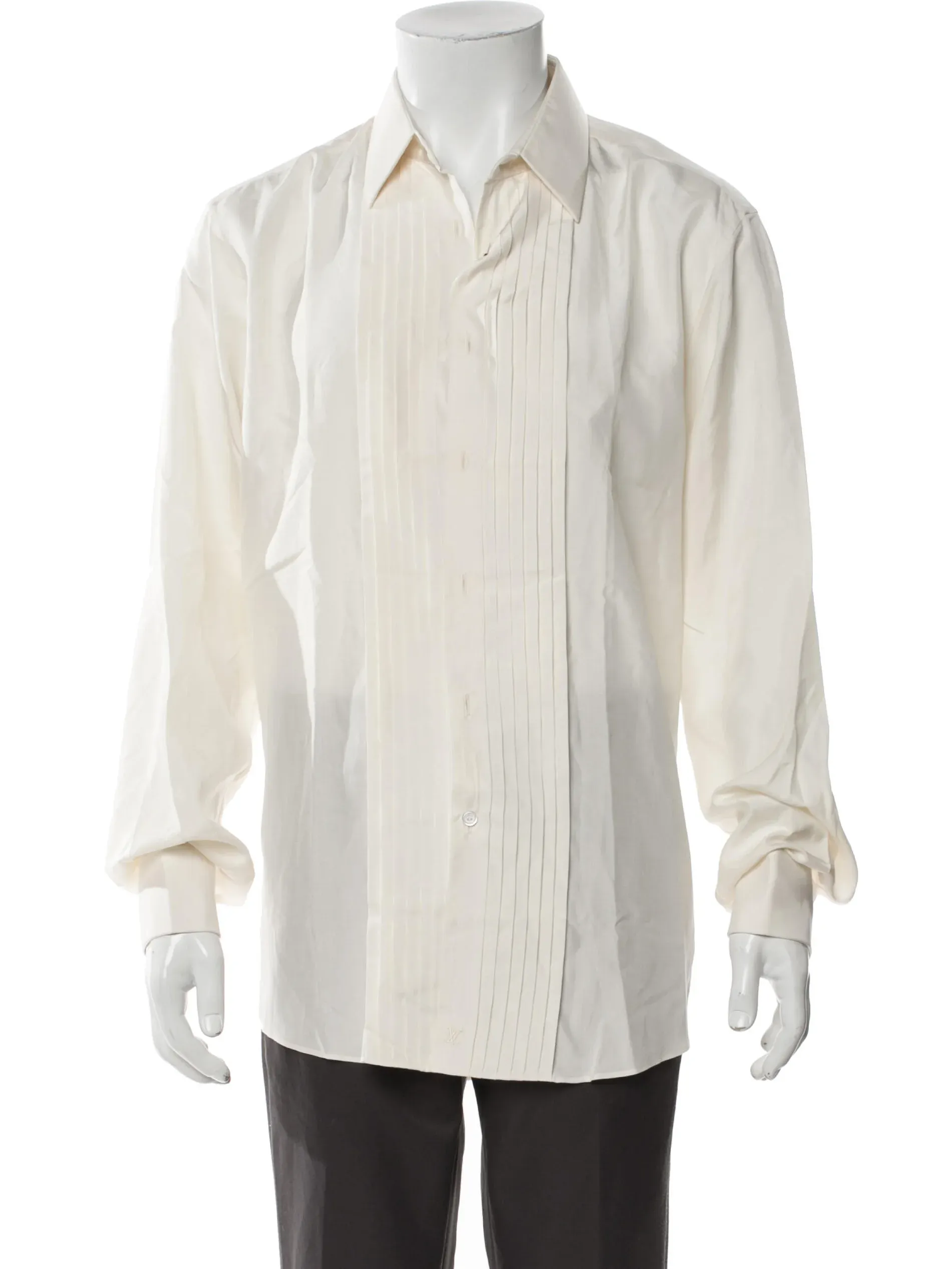 Louis Vuitton, Vintage Late 1990's - Early 2000's Tuxedo Shirt