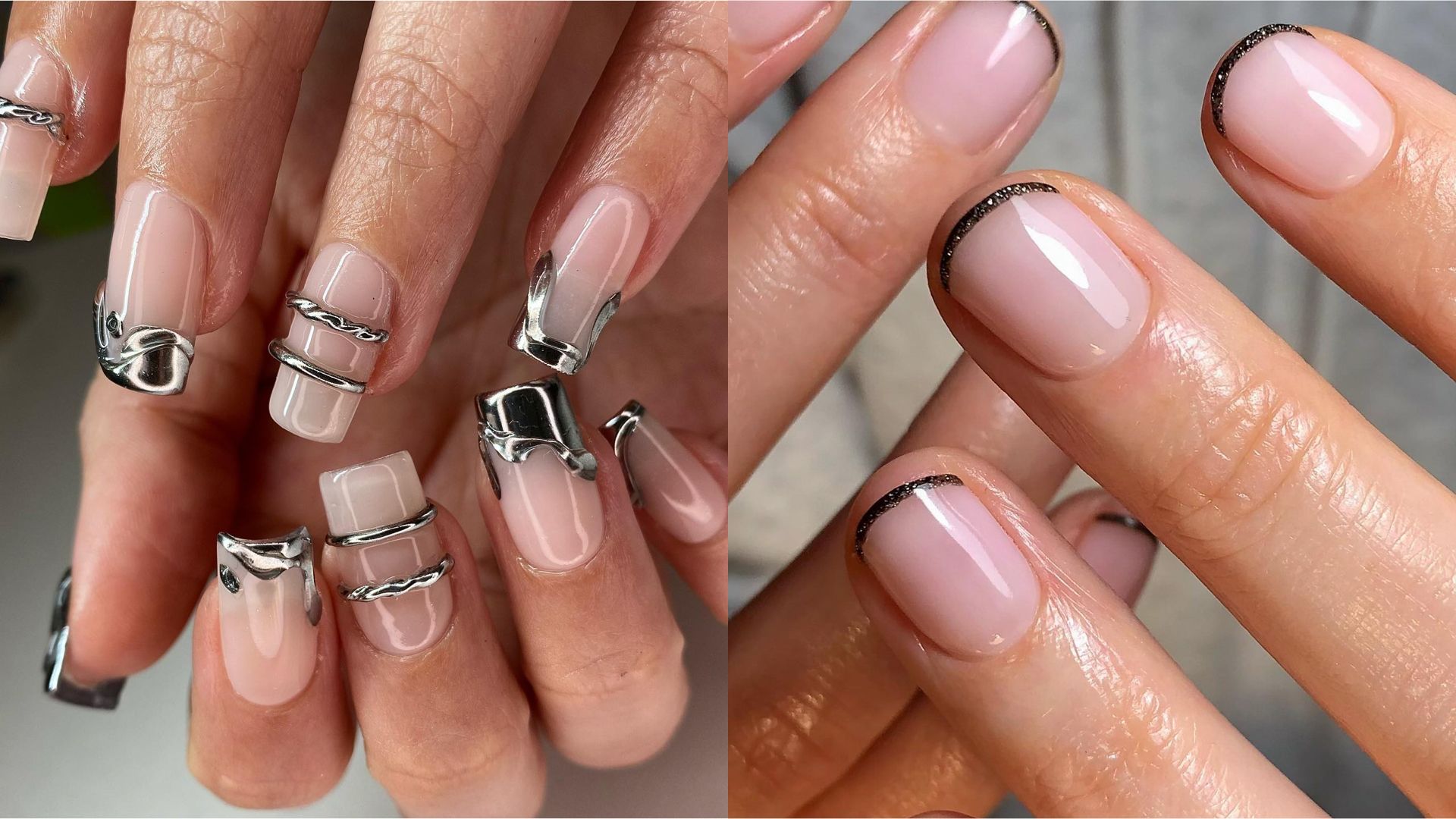 2025 Almond Nails with Pearl Magic