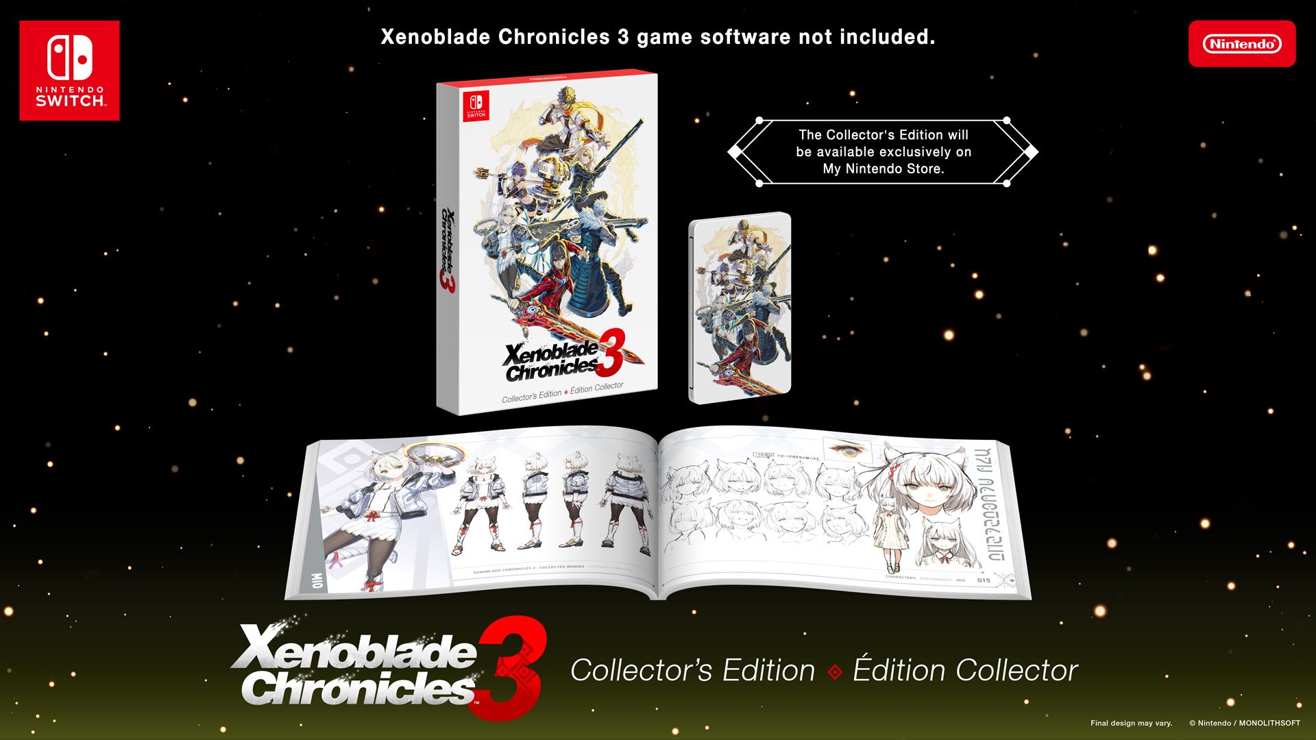 Nintendo Switch Xenoblade 3 Collector's Edition No Game Card
