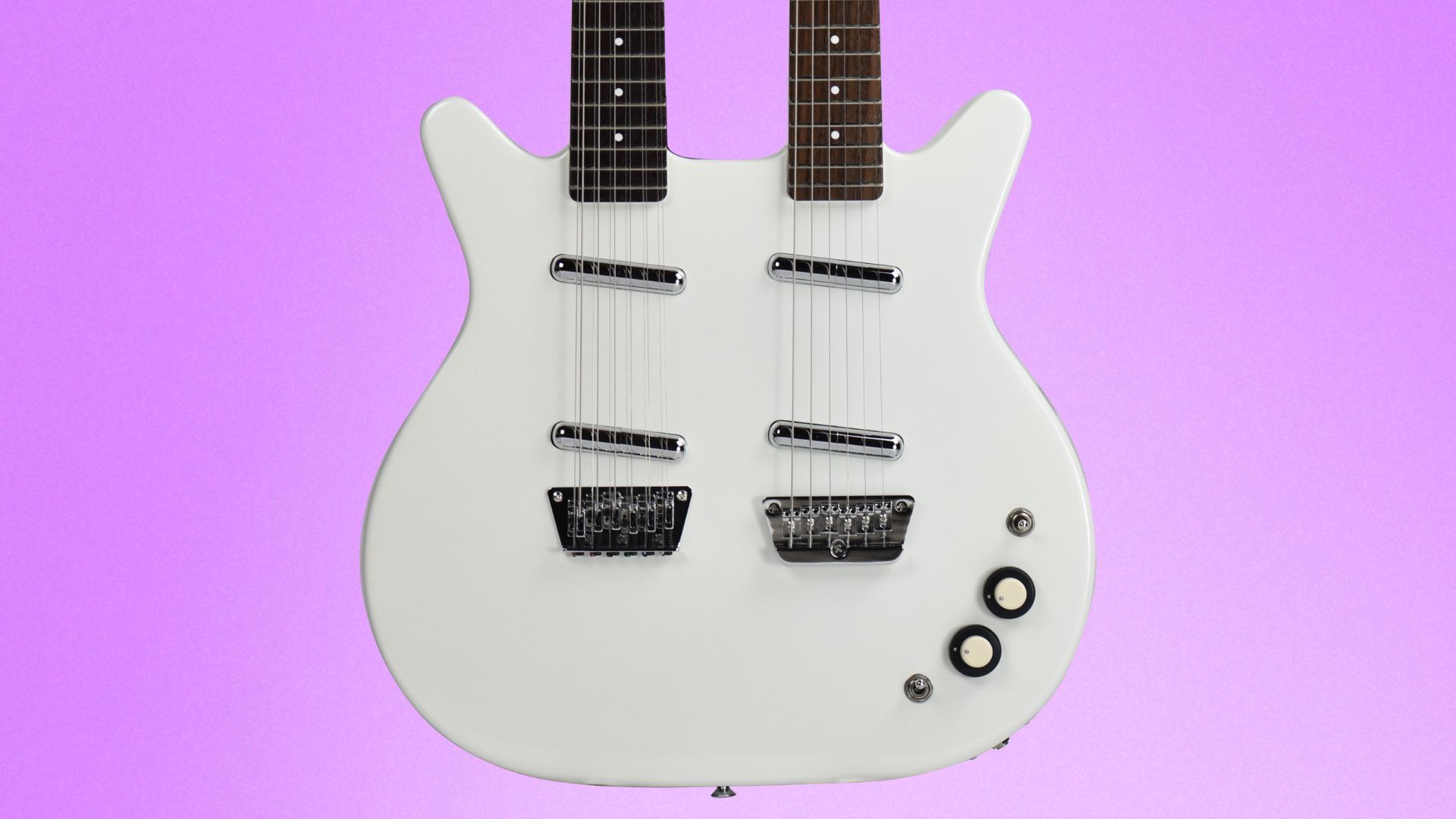 Danelectro ダンエレクトロ DOUBLE NECK 6-12 WHT ダブルネック