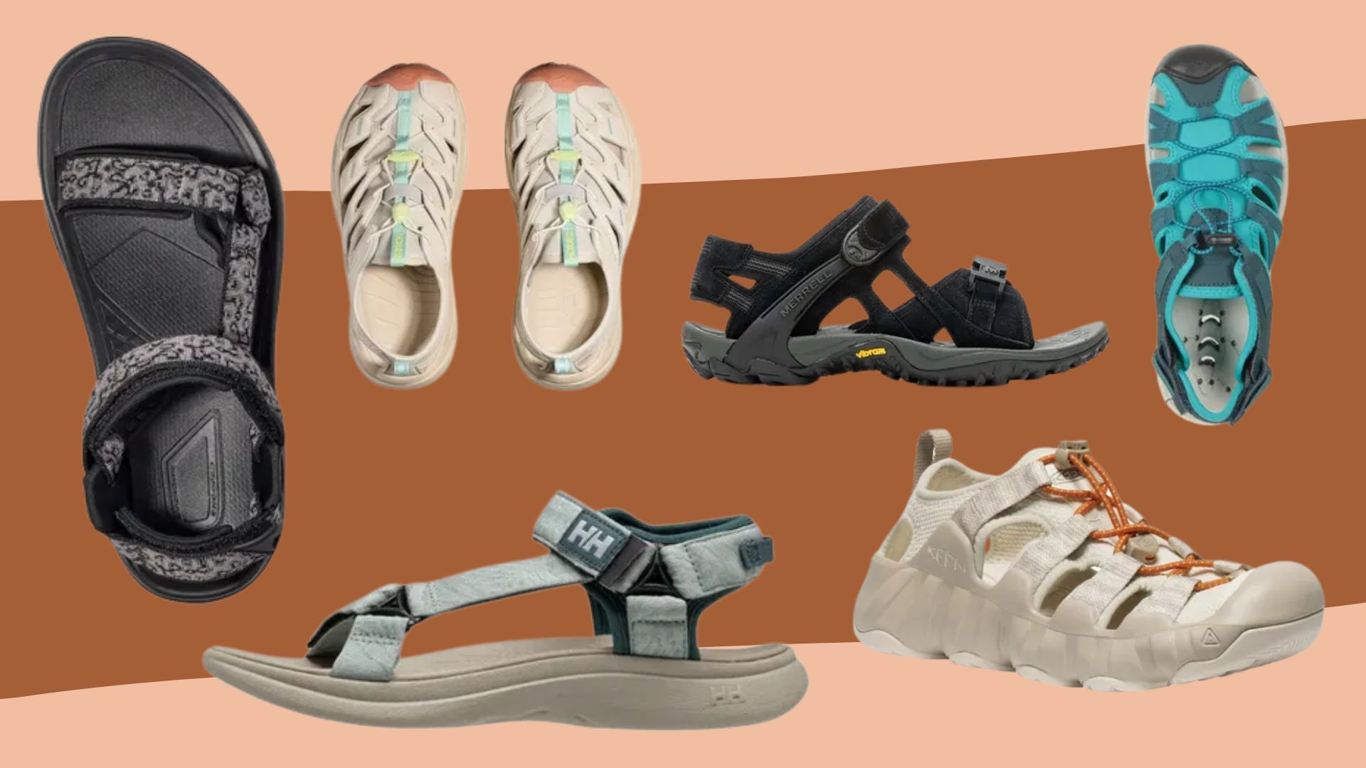 pretty walking sandals