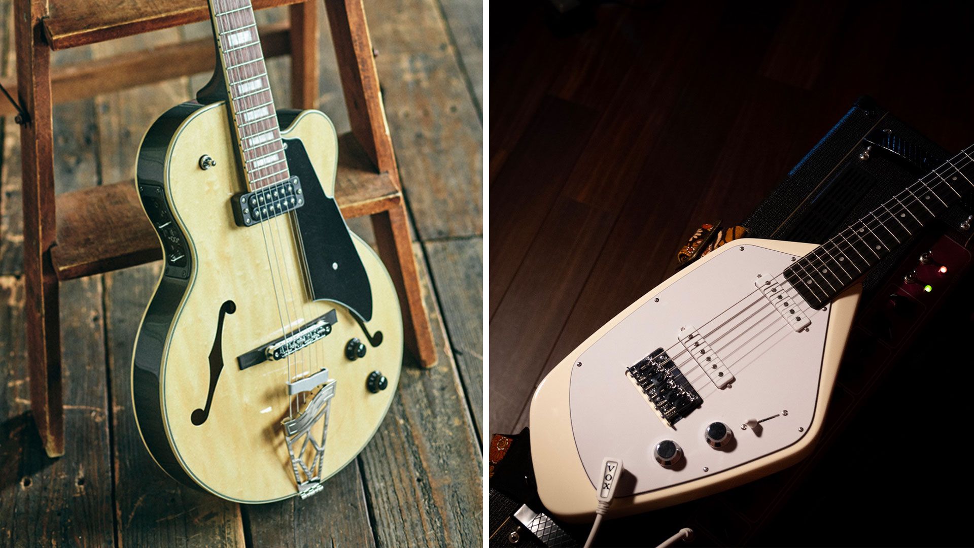 A mini Phantom and a slimmed-down digital archtop: Vox's