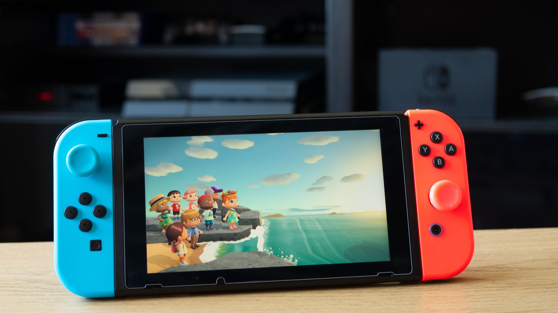 Nintendo Switch Nintendo Switch 2020 Nintendo Switch Console with Improved Battery Life, Blue and