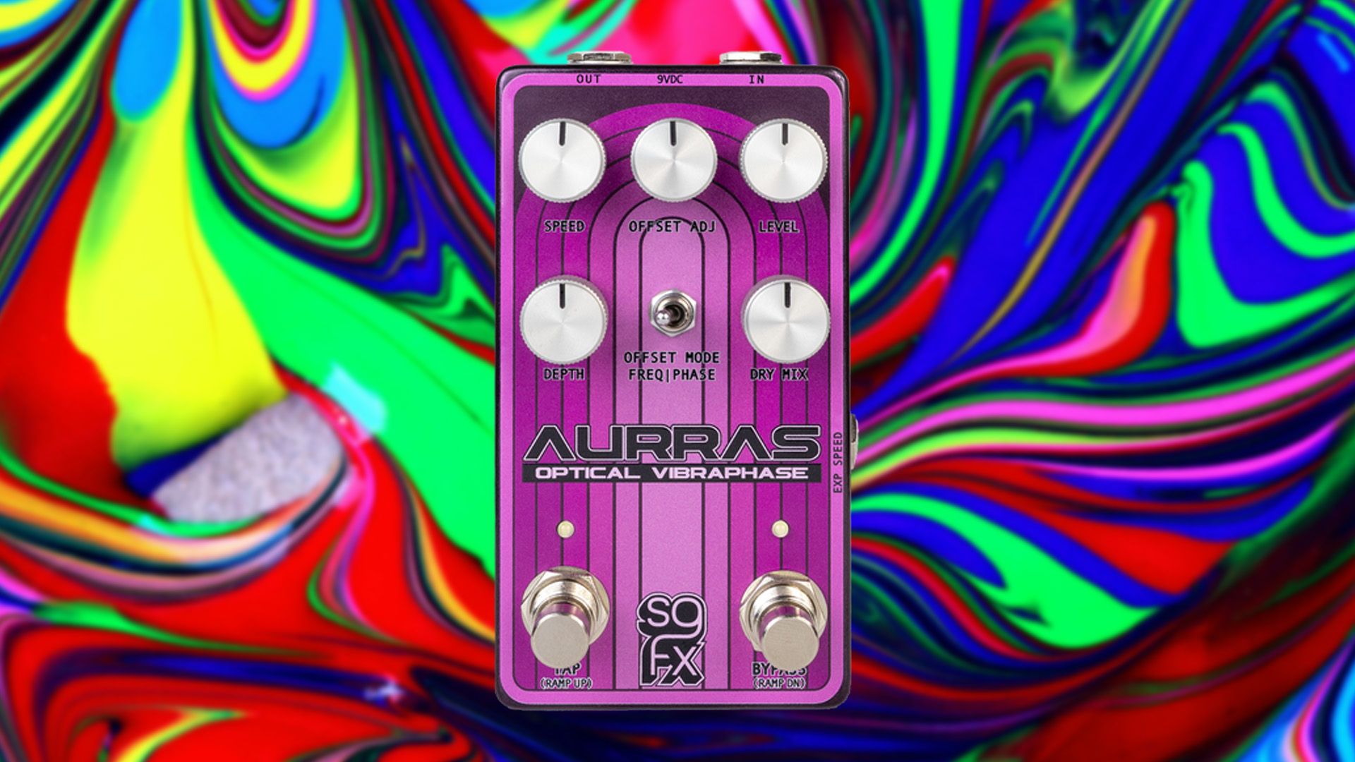 ギター SolidGold fx Aurras Optical Vibraphase SolidGoldFX Aurras Optical Vibraphase Pedal