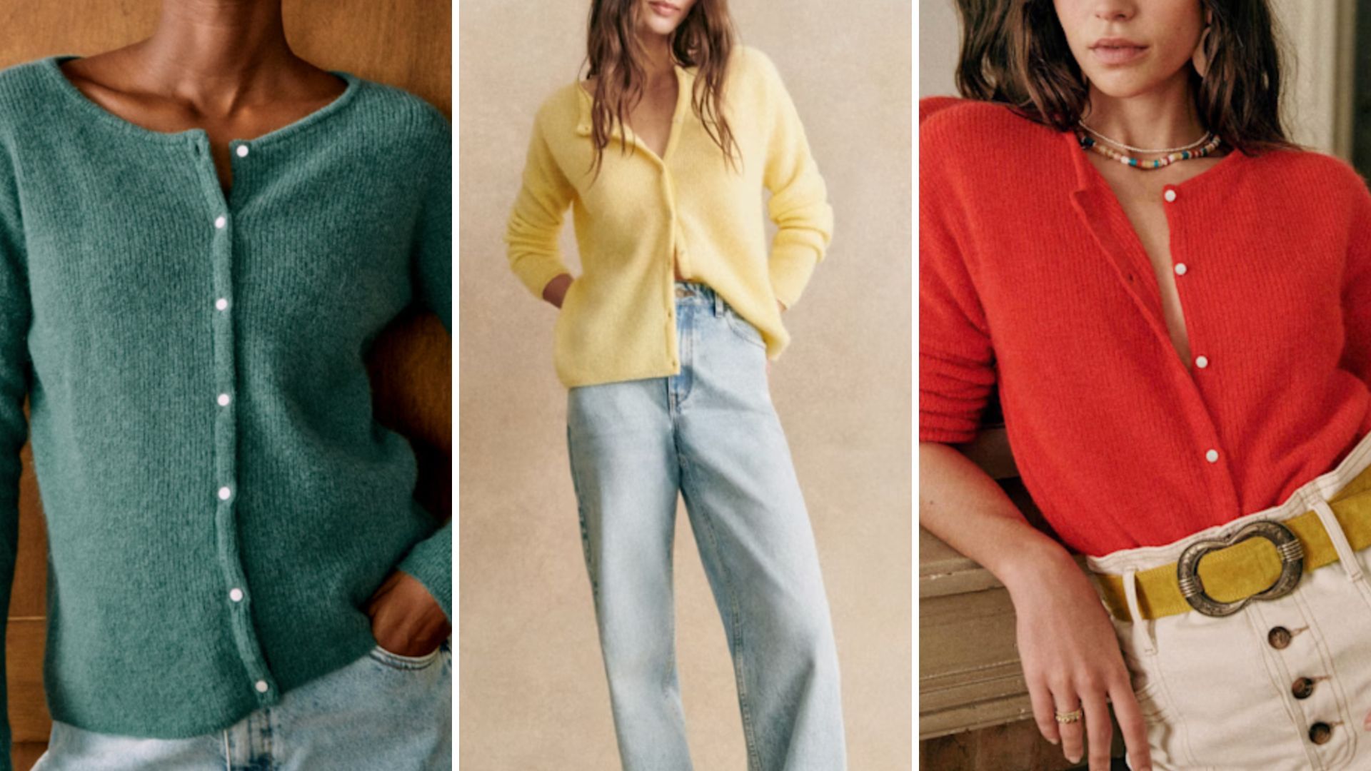 【美品】sezane gaspard カーディガン bougainvillea Sezane's Gaspard cardigan is the answer to all autumn
