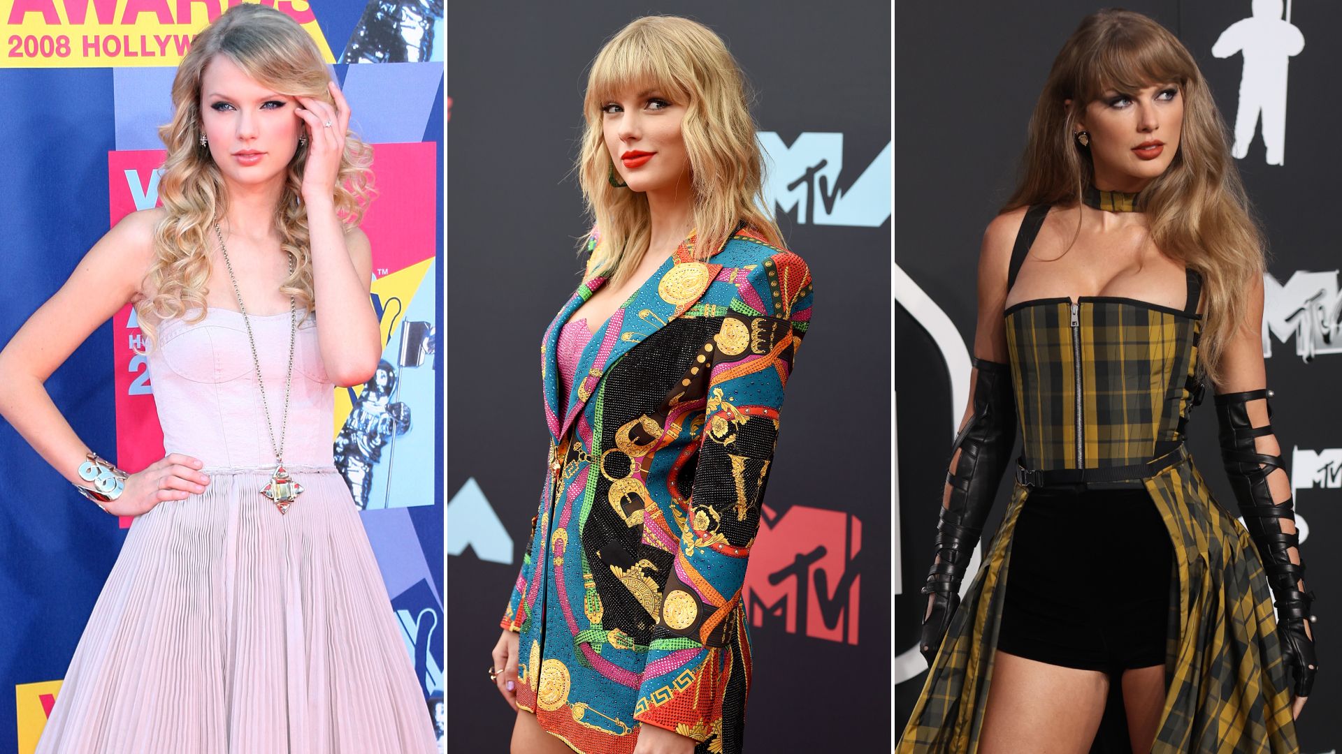 Taylor Swift's MTV VMAs Red Carpet Fashion Evolution | Marie