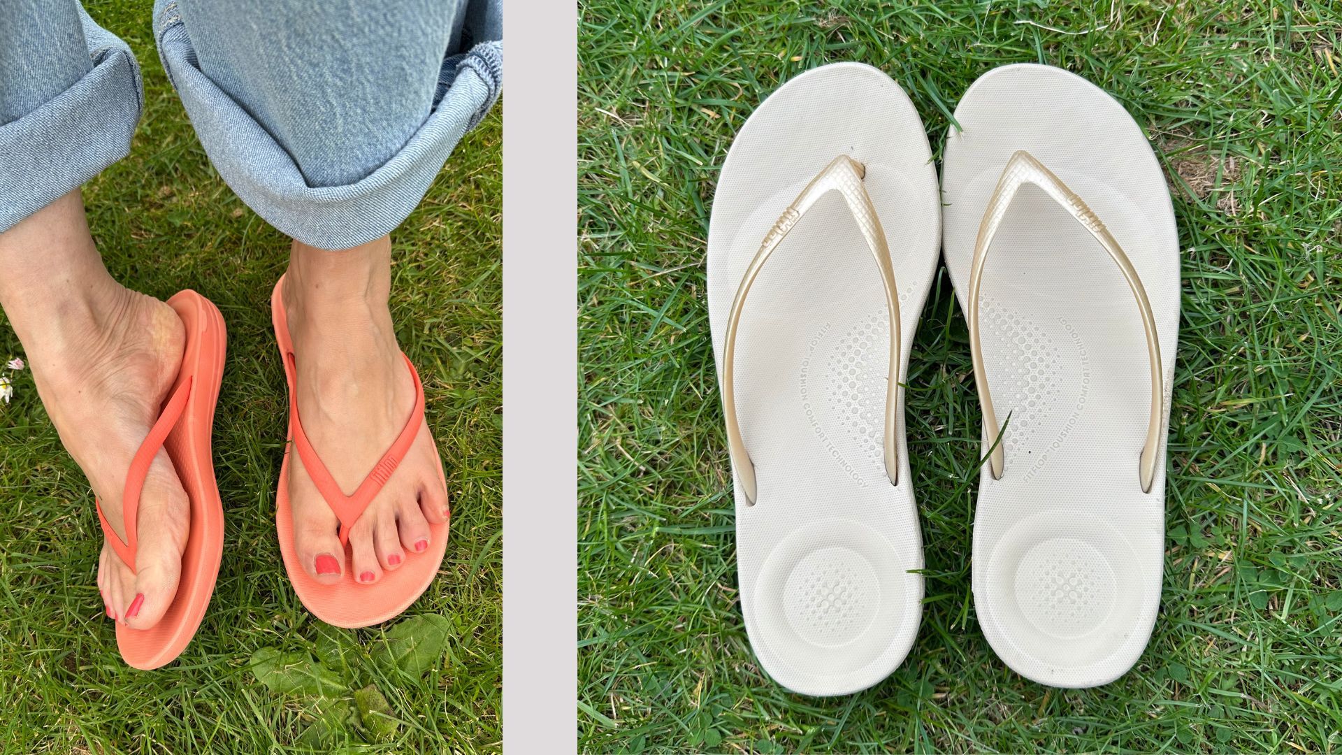 FitFlop iQUSHION Ergonomic Flip Flops review: Finally! I've found a pair of flip  flops I can comfortably wear all day | Woman \u0026 Home