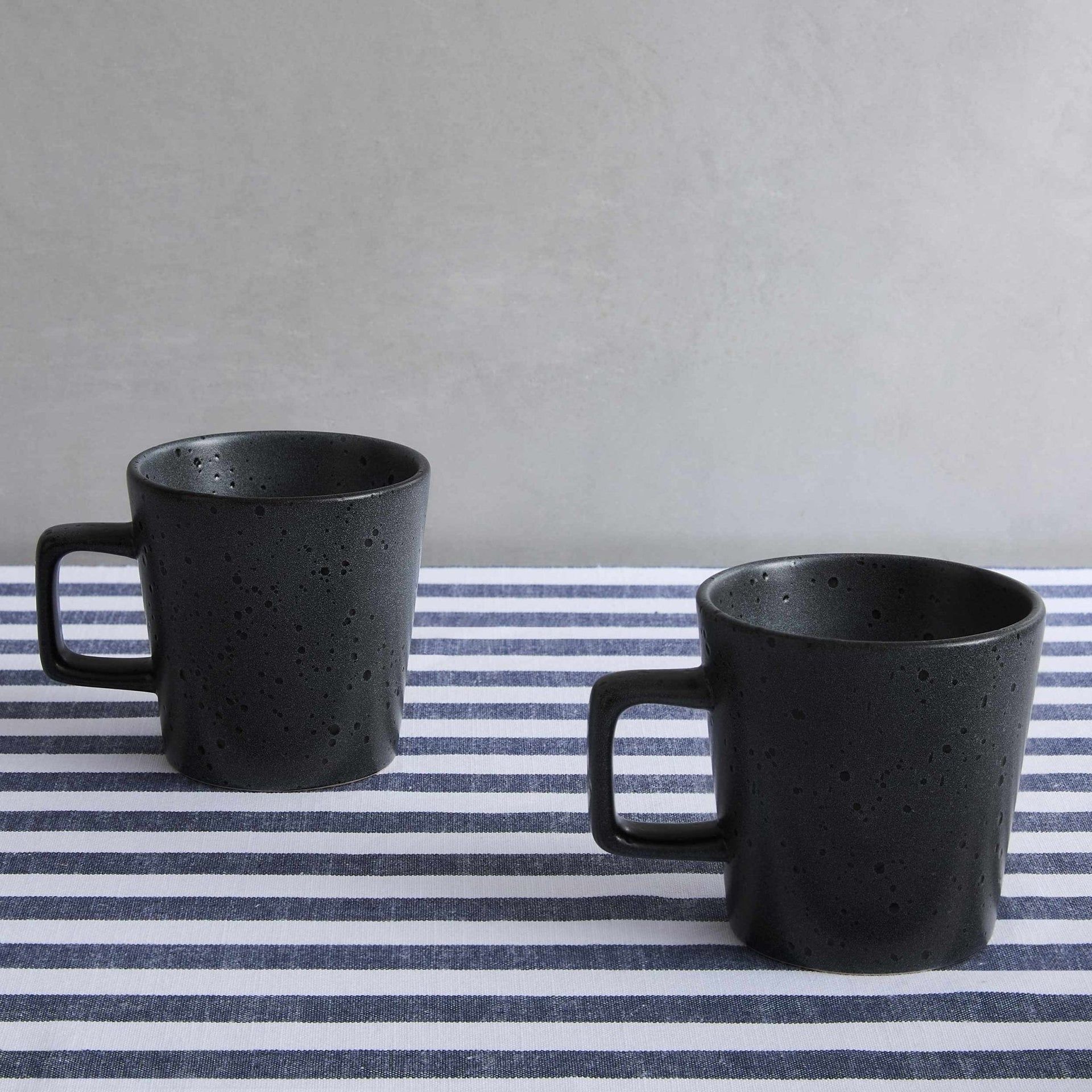 Nori Stoneware Mugs - Speckled Black