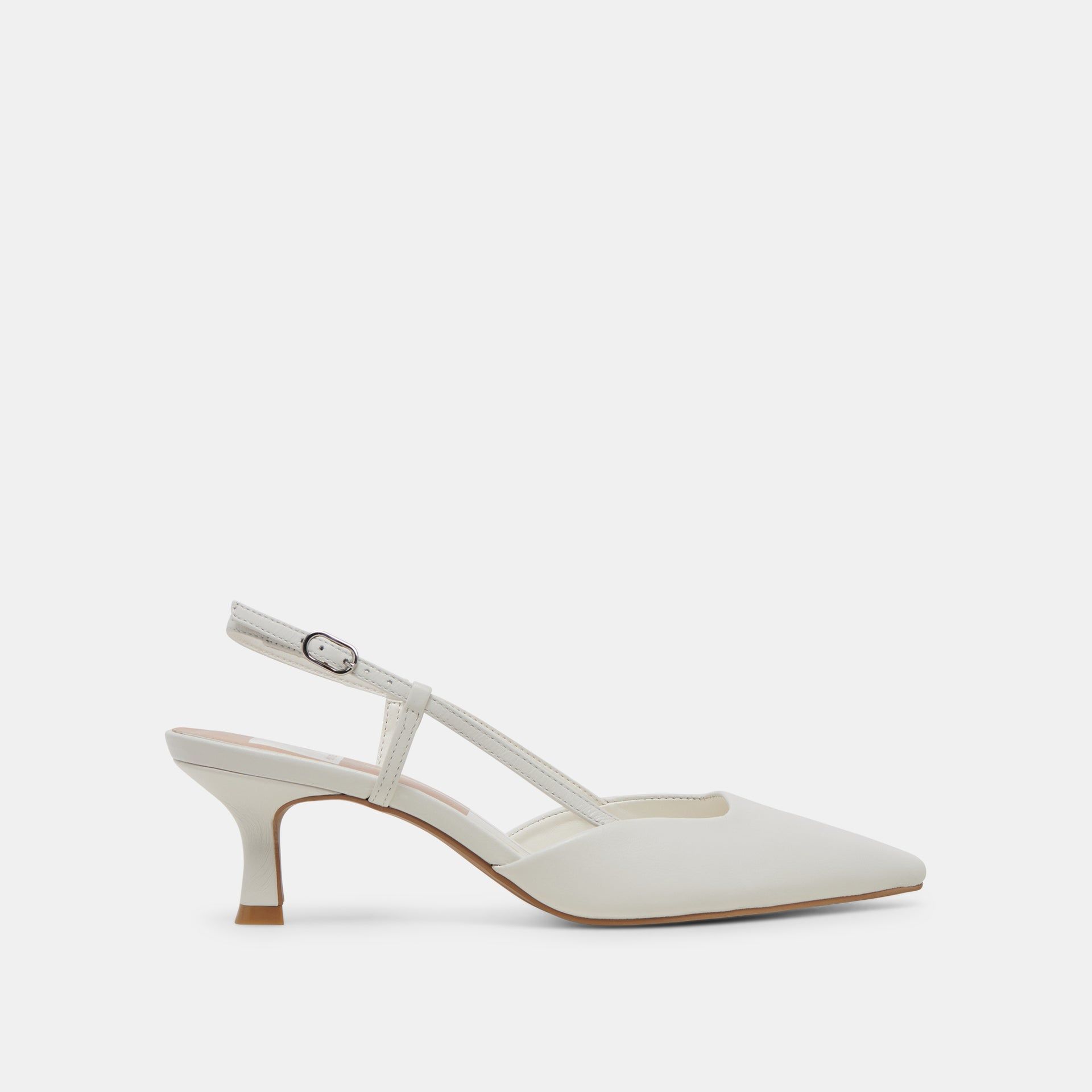Odela Heels White Leather