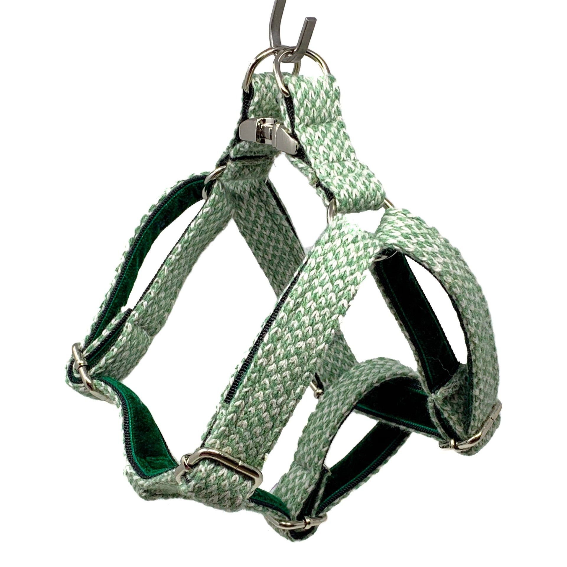 Green &amp;amp; Dove - Classic Collection - Luxury Dog Harness - Toy Breed / No Thank You / No Thank You