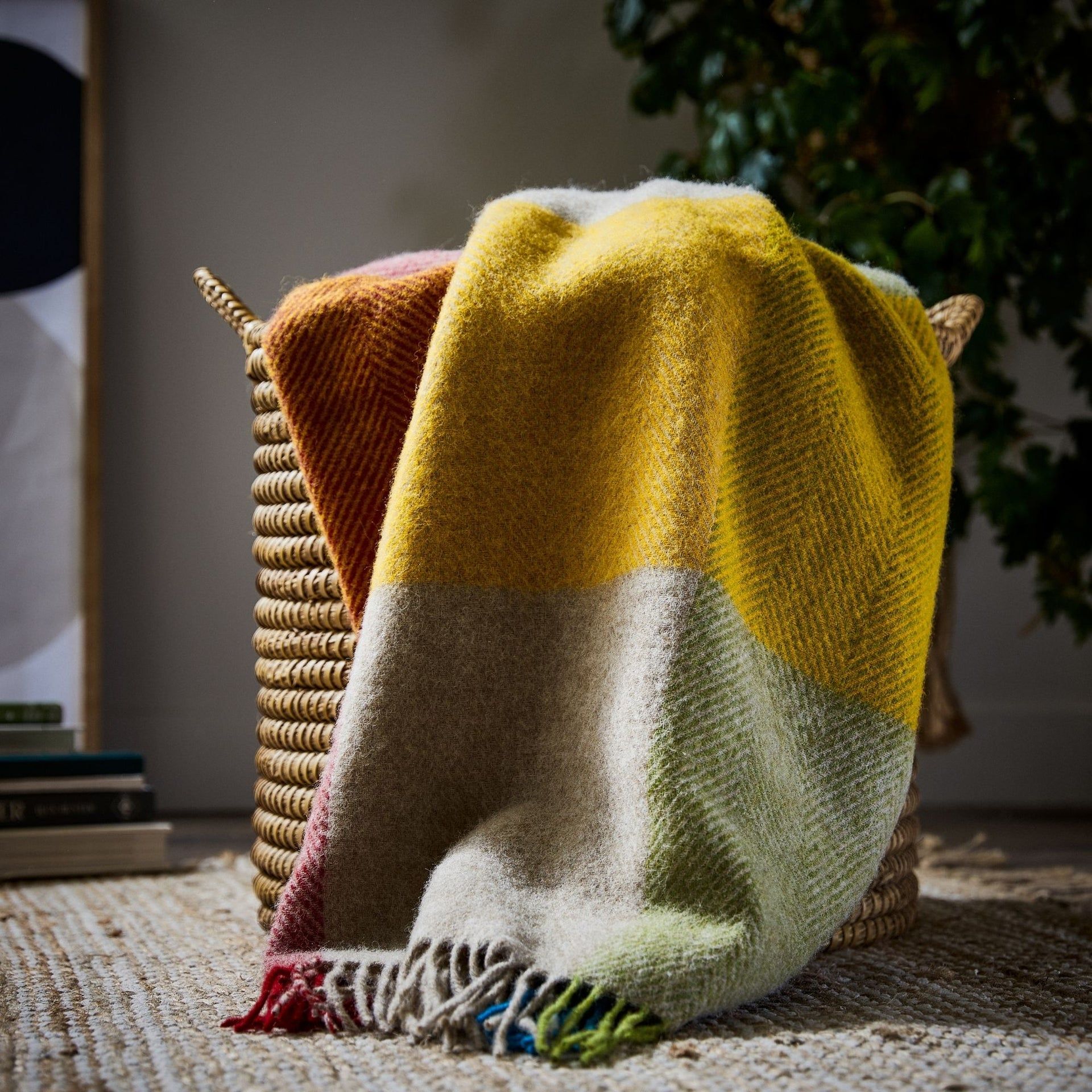 Harland Shetland Wool Throw - Multi