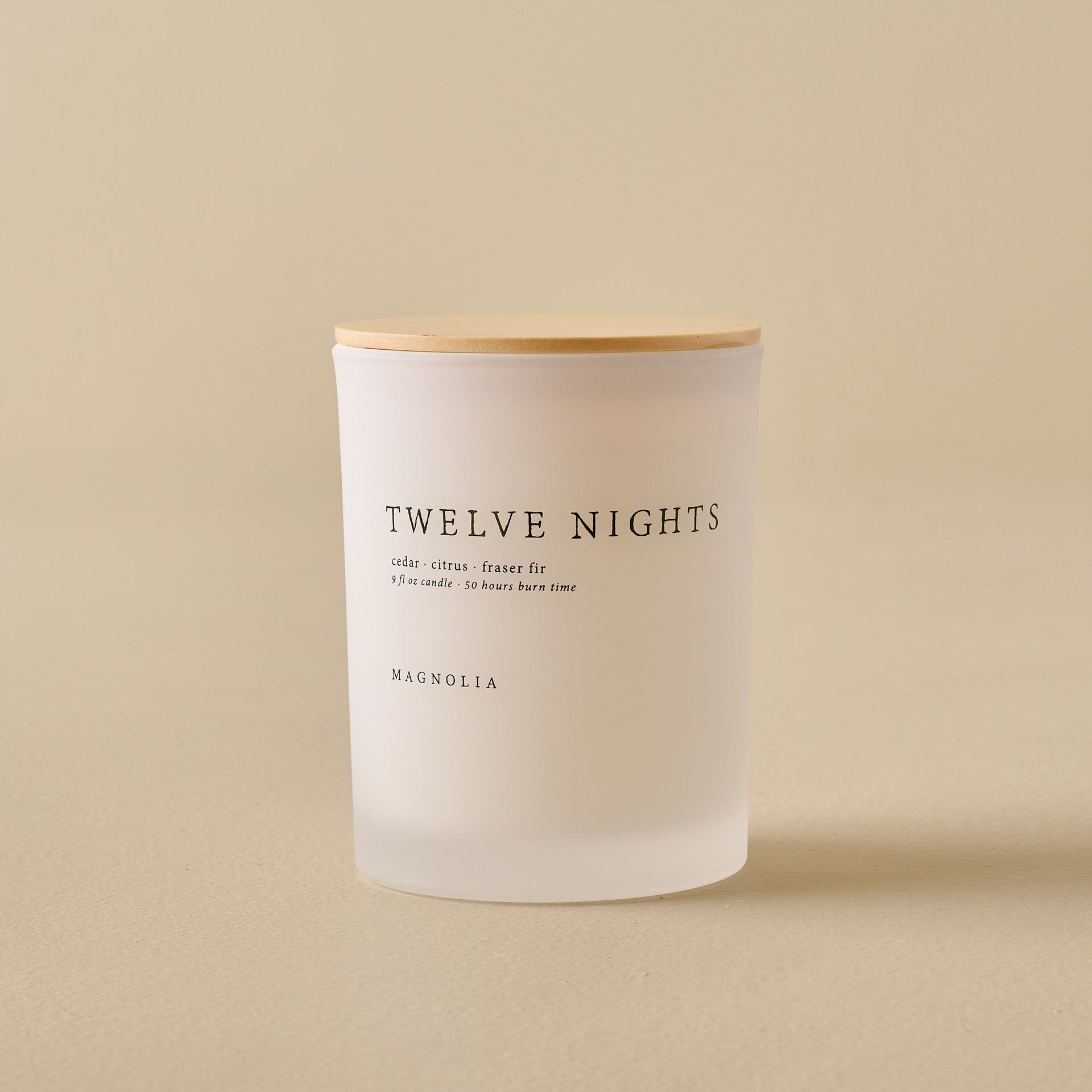 Magnolia Twelve Nights Candle - 9 Oz