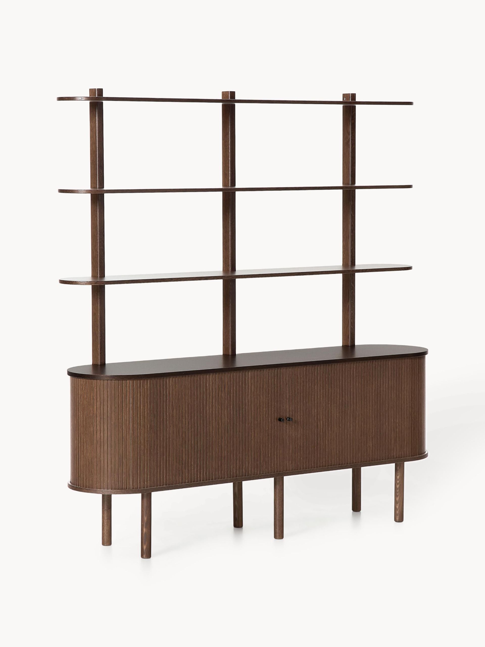 Large Shelving Unit Calary With Fluted Front