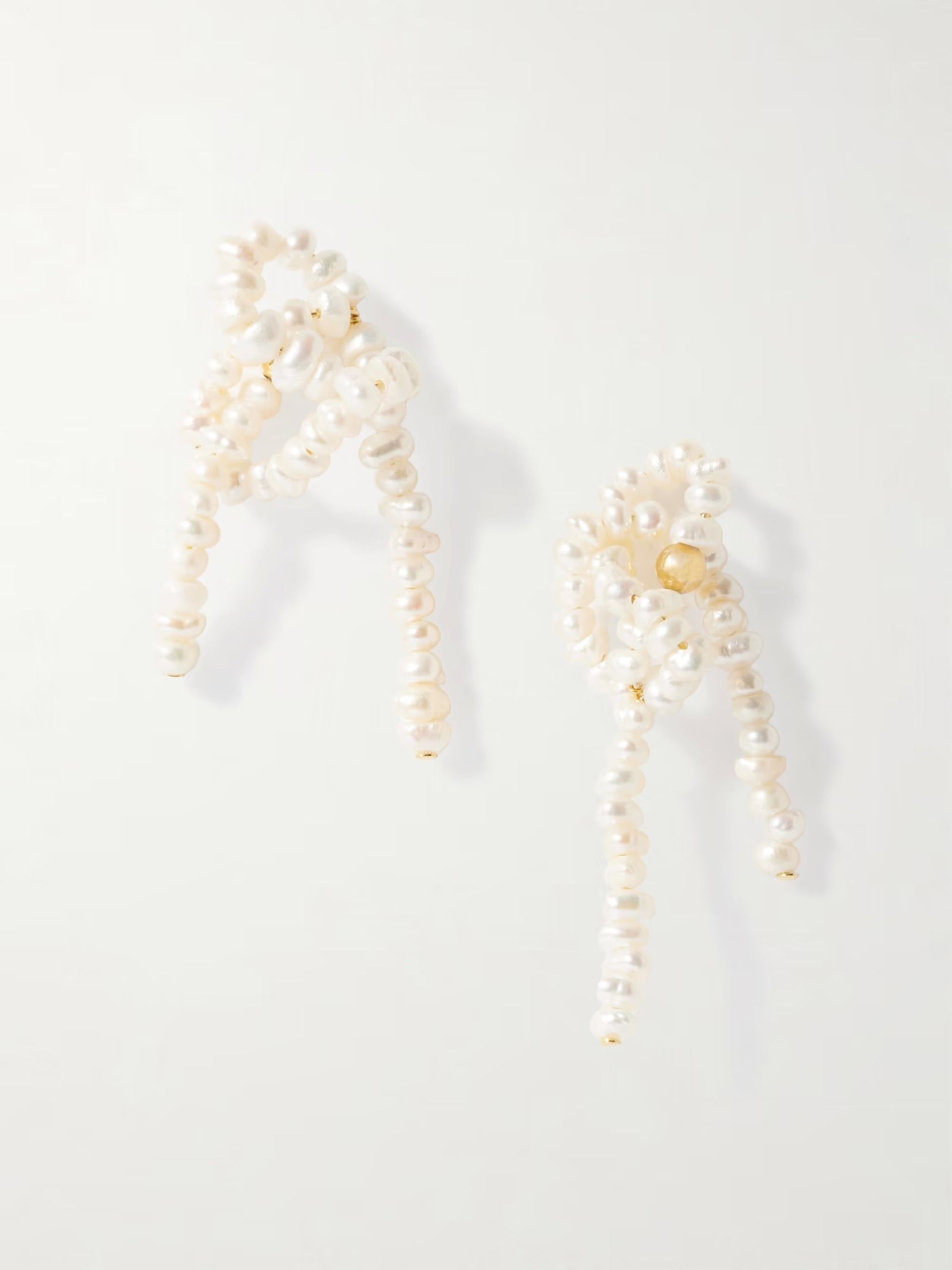 COMPLETEDWORKS, The Break Between the Clouds Recycled Gold Vermeil Pearl Earrings