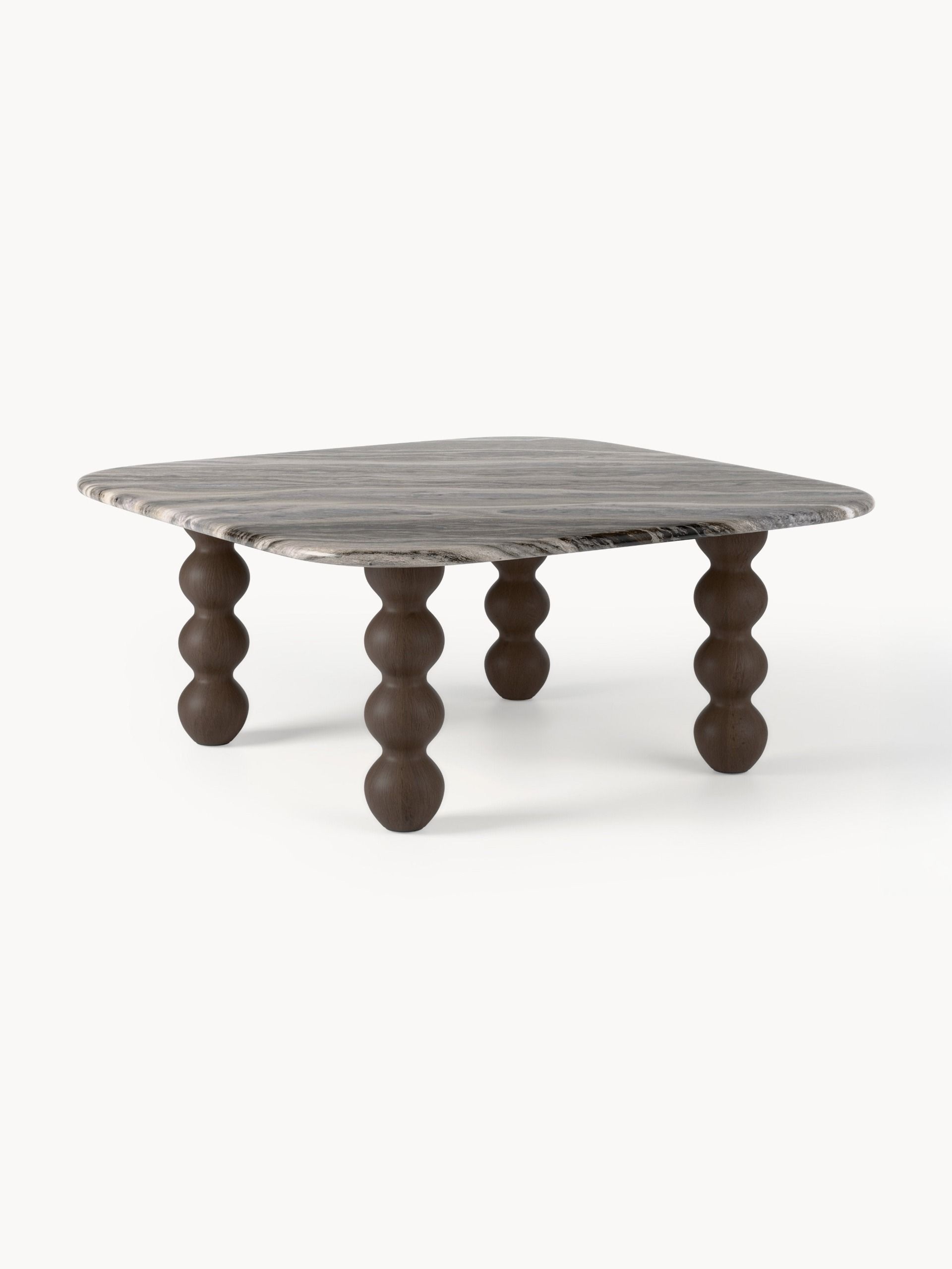 Marble Coffee Table Lyndi With Oak Legs