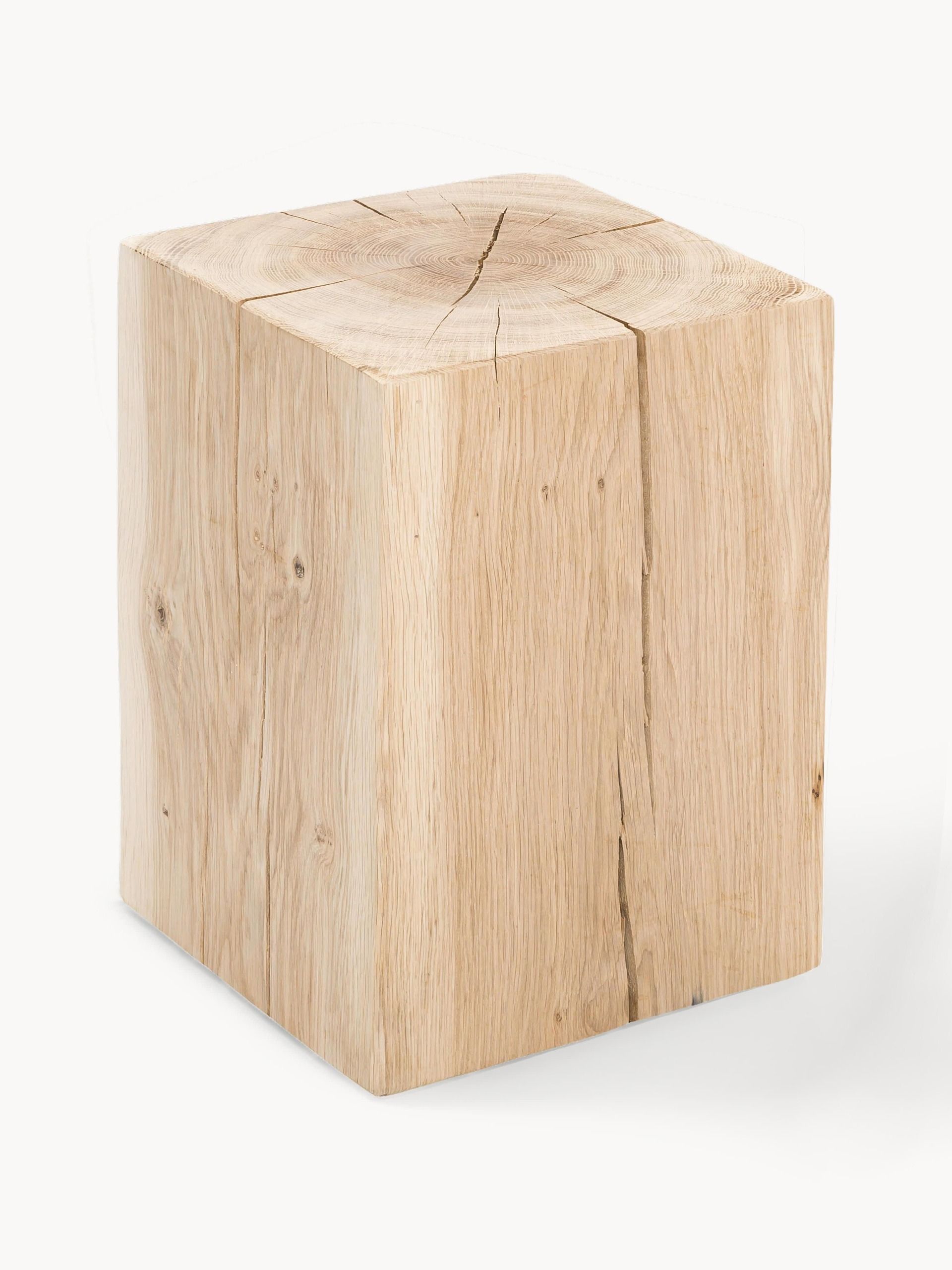 Oak Wood Stool Block