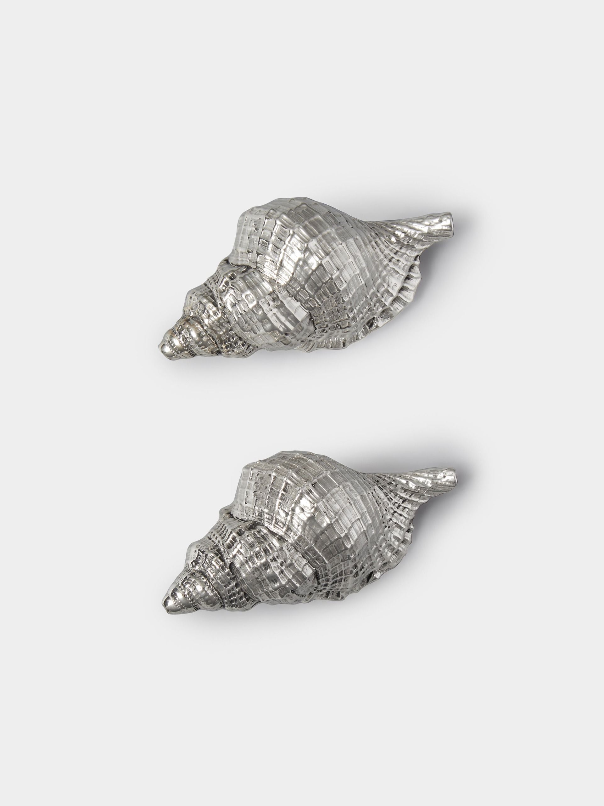 | Set of 2 | Shell Sterling Silver Salt and Pepper Shakers
