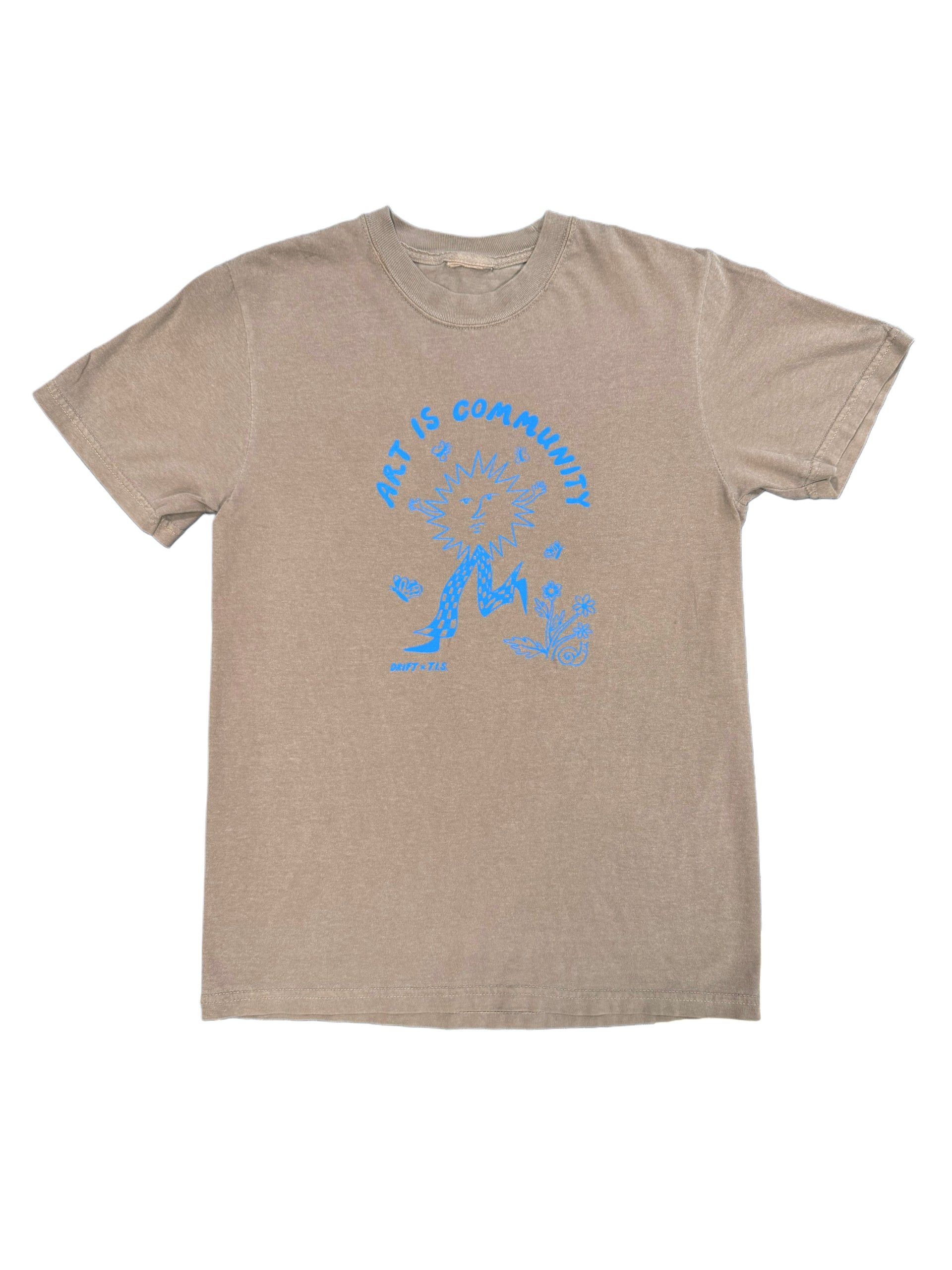 Art Is Community Tee - S / Cocoa