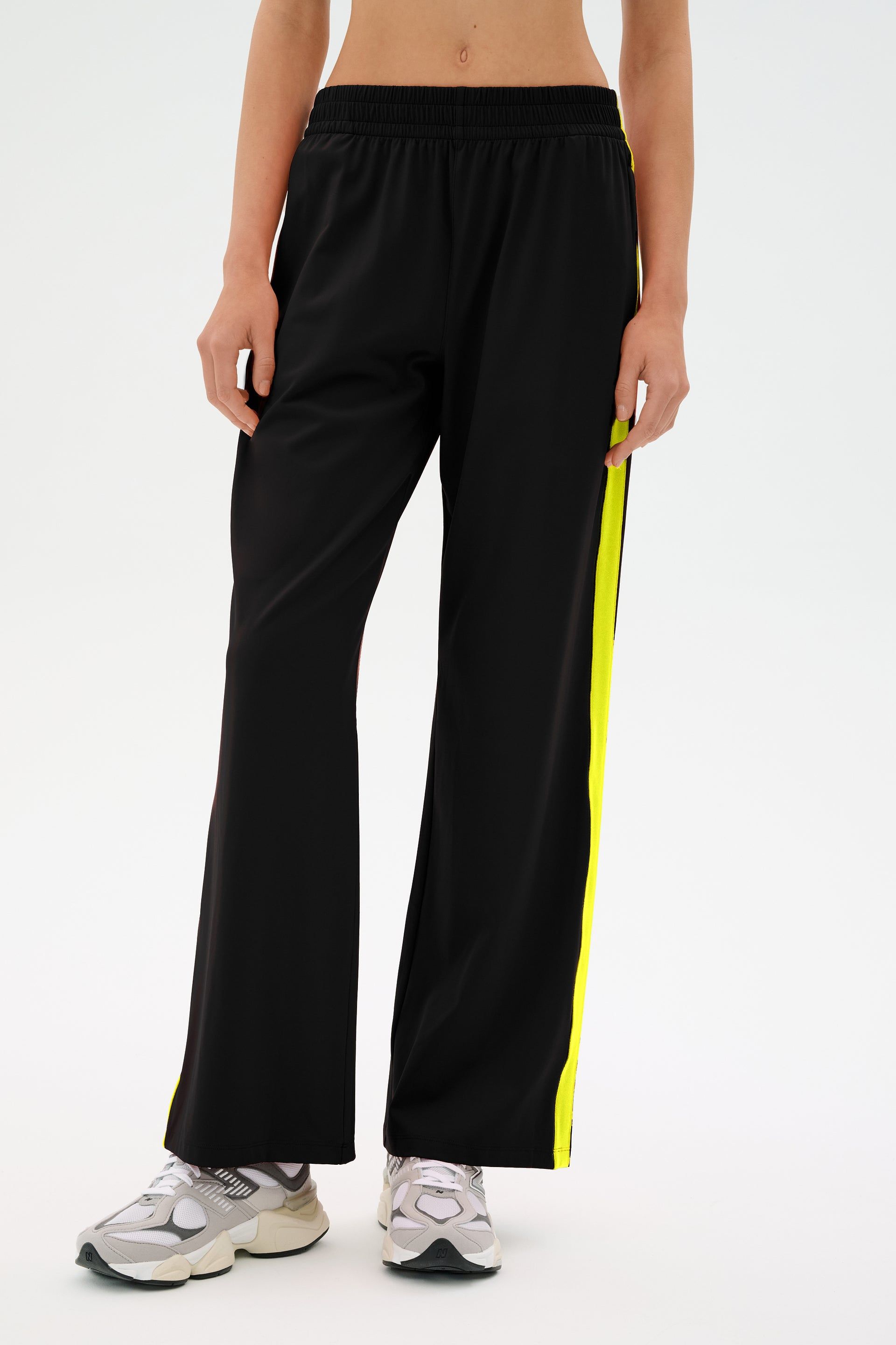 Maxie Rigor Track Pant - Black/chartreuse - Black/chartreuse / Xs