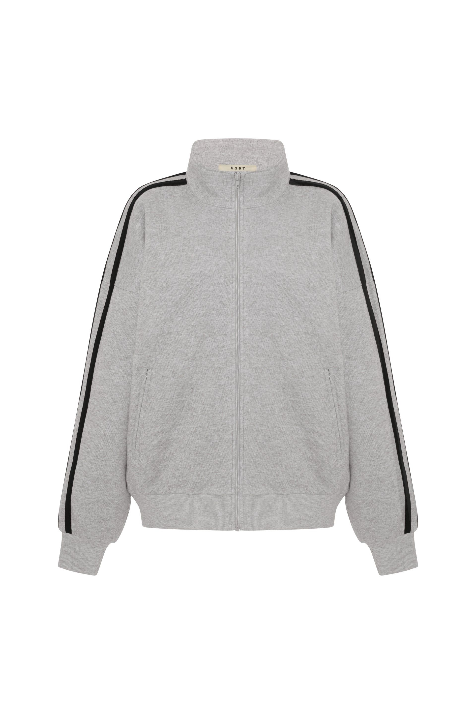 Fleecy Track Zip Up Iron - Xs / Iron