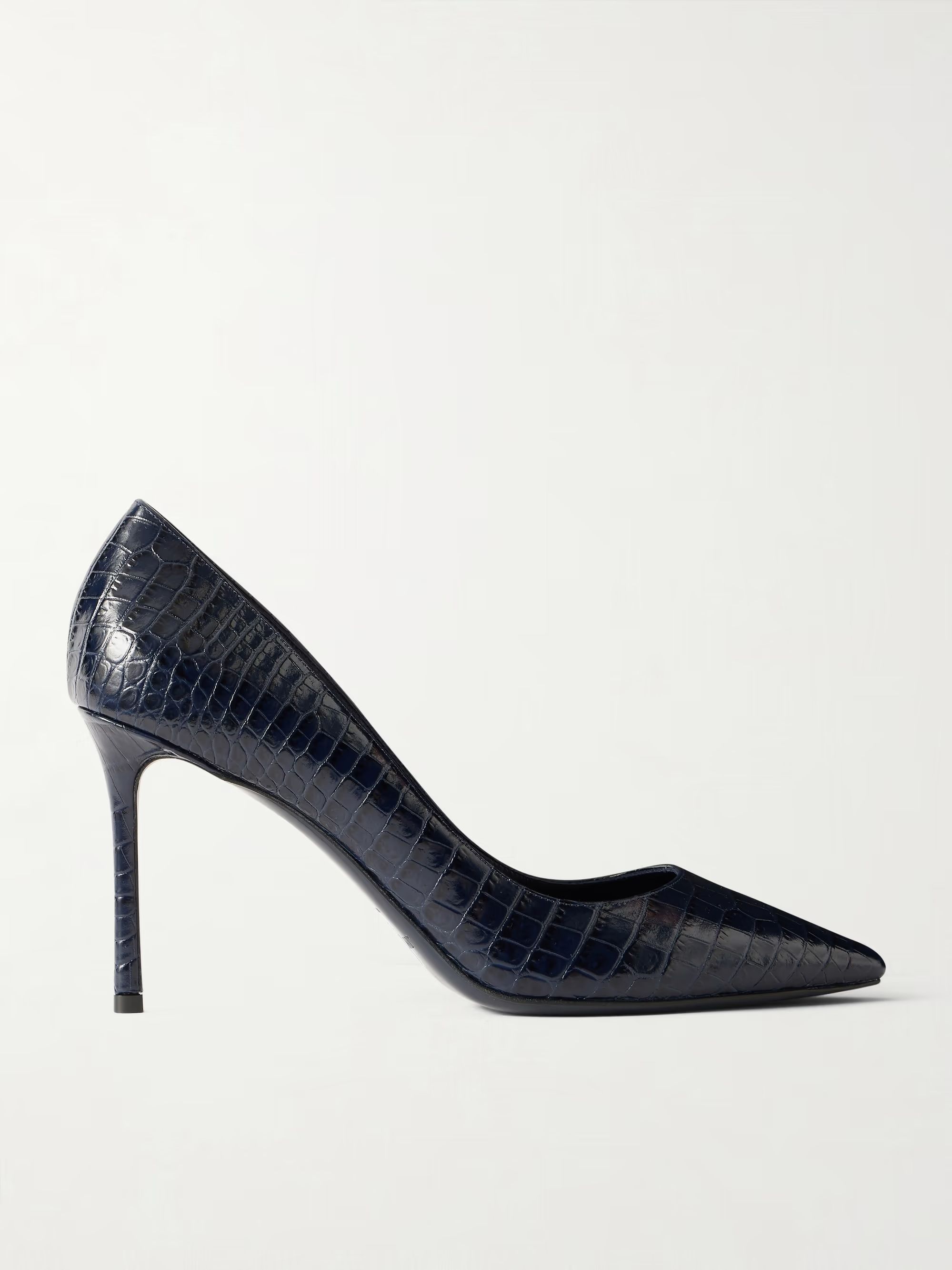 Jimmy Choo, Romy 85 Croc-Effect Leather Pumps