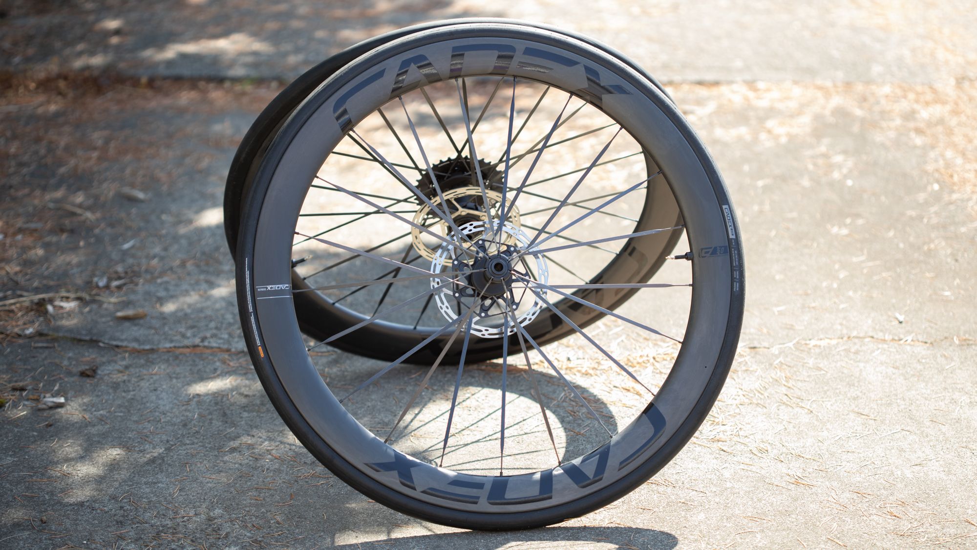 いち CADEX 50 DISC リア Cadex 50 Ultra Carbon Disc Road Wheels (Black) (Front) (12 x