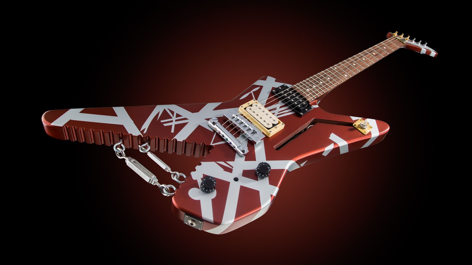 ギター EVH SHARK 2019 VAN HALEN NAMM 2019: EVH Announces New Striped Series Shark Model | Guitar World
