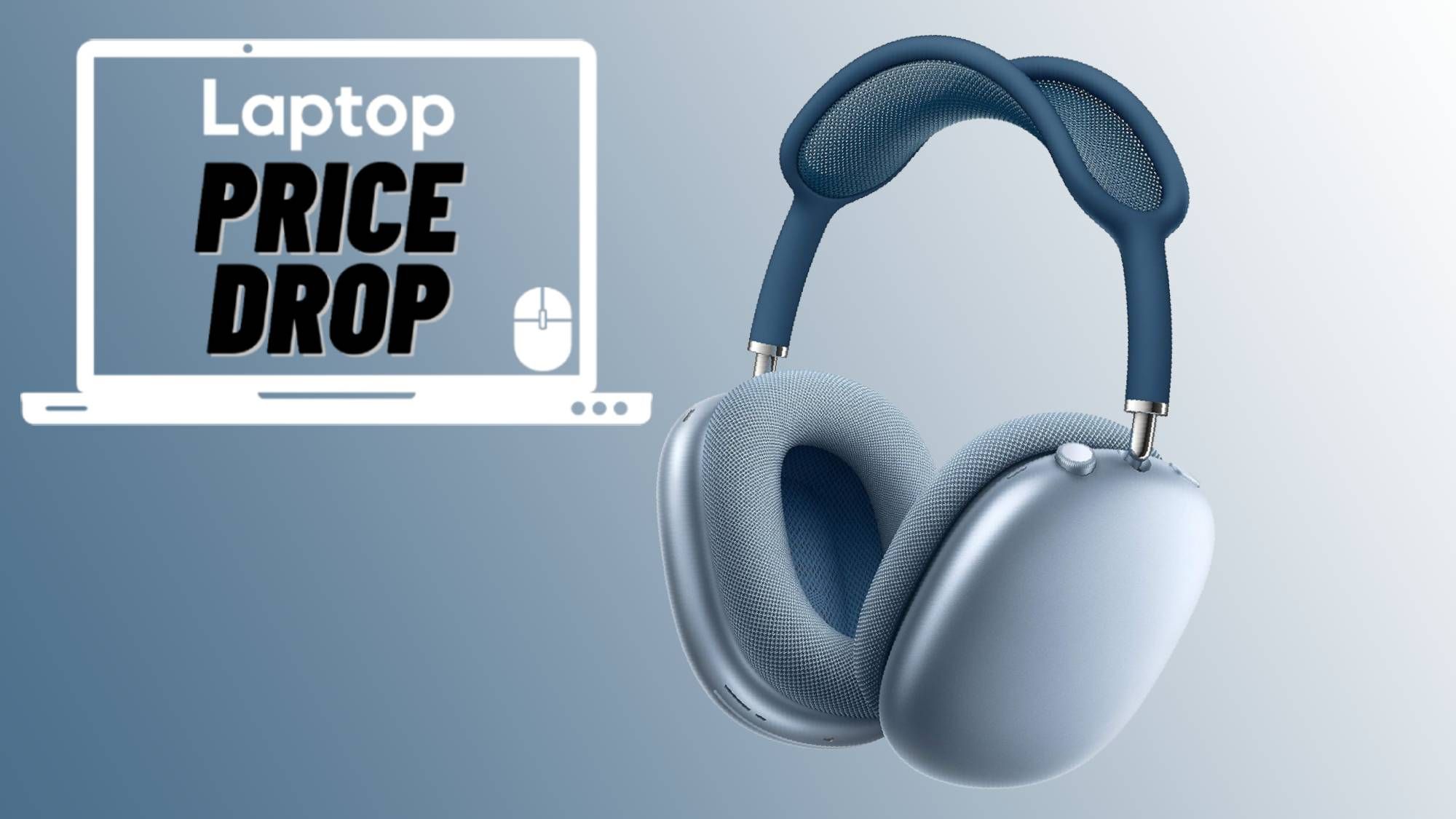 AirPods Max （Lightning） Blue Apple AirPods Max with Active Noise Cancellation - Sky Blue