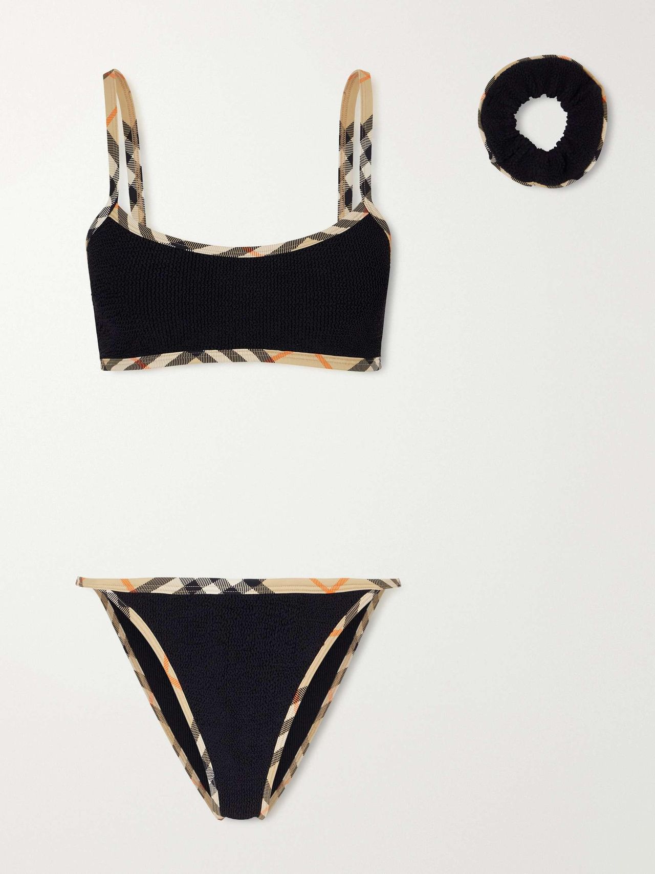 + Hunza G Tyler Checked Original Crinkle&amp;trade; Bikini