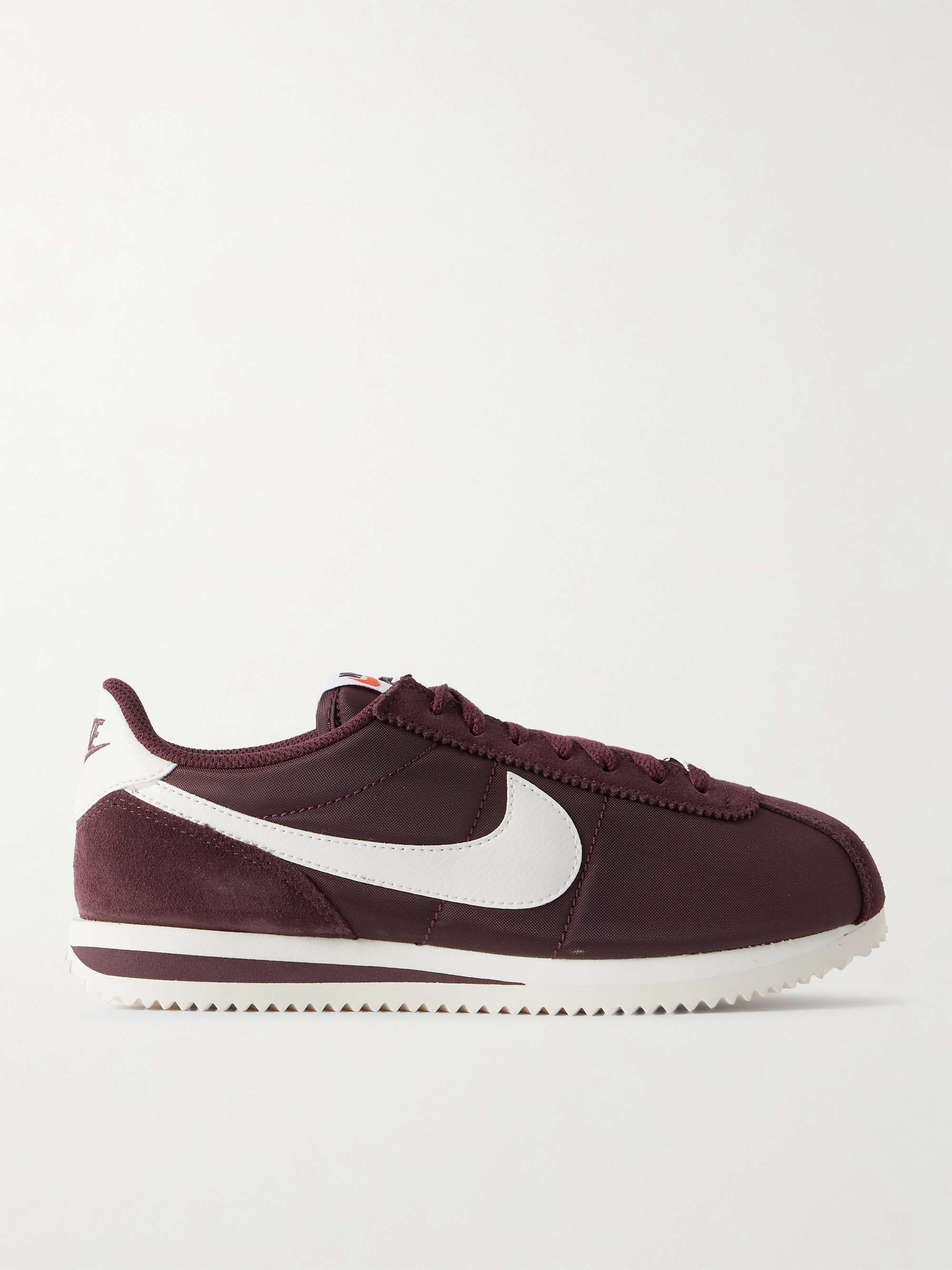 Cortez Leather and Suede-Trimmed Canvas Sneakers