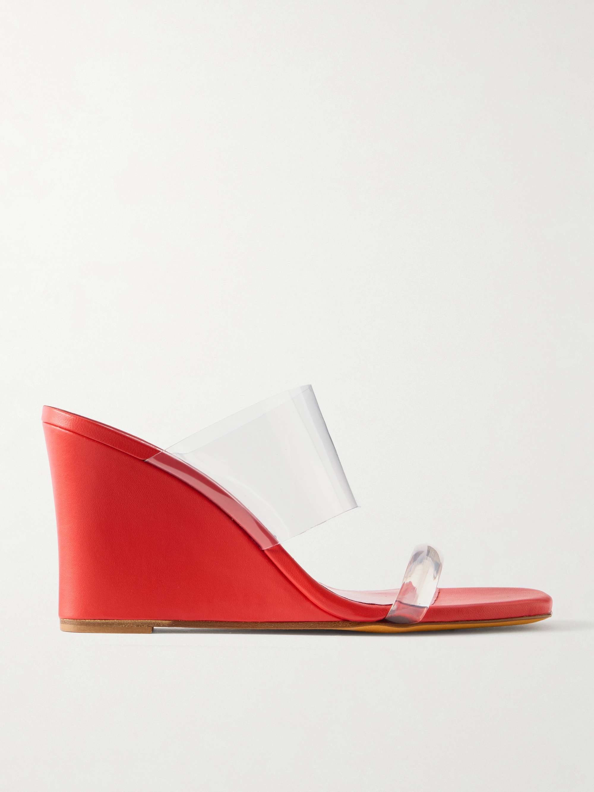 Olympia Pvc Wedge Sandals