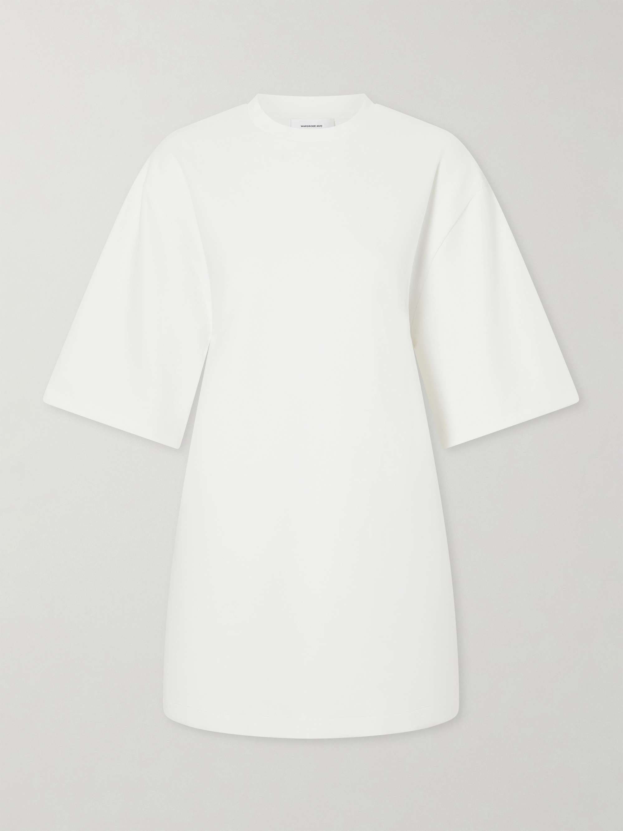 Cut-Out Cotton-Blend Jersey Mini Dress