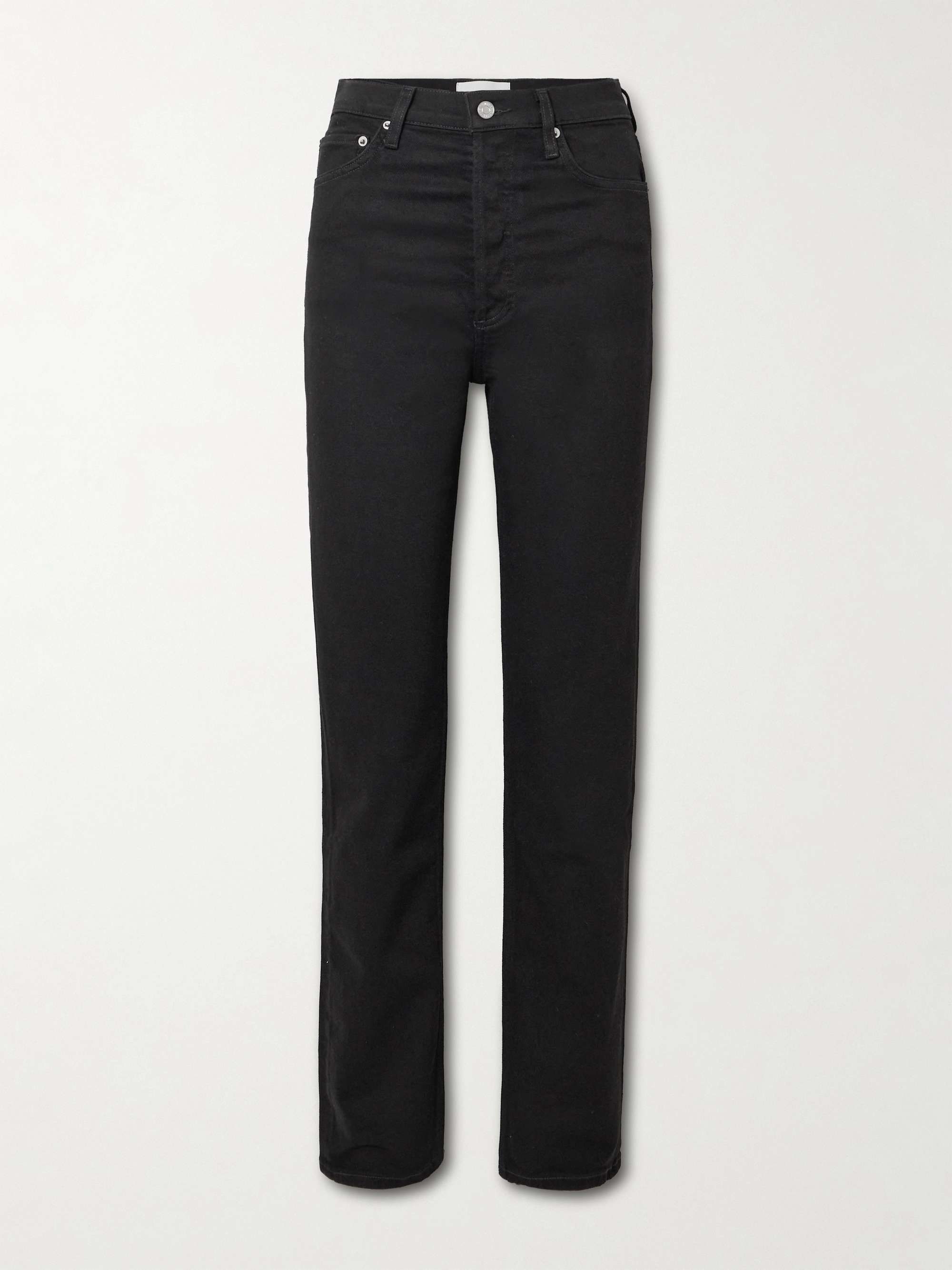 '90s Pinch Waist Long High-Rise Straight-Leg Jeans