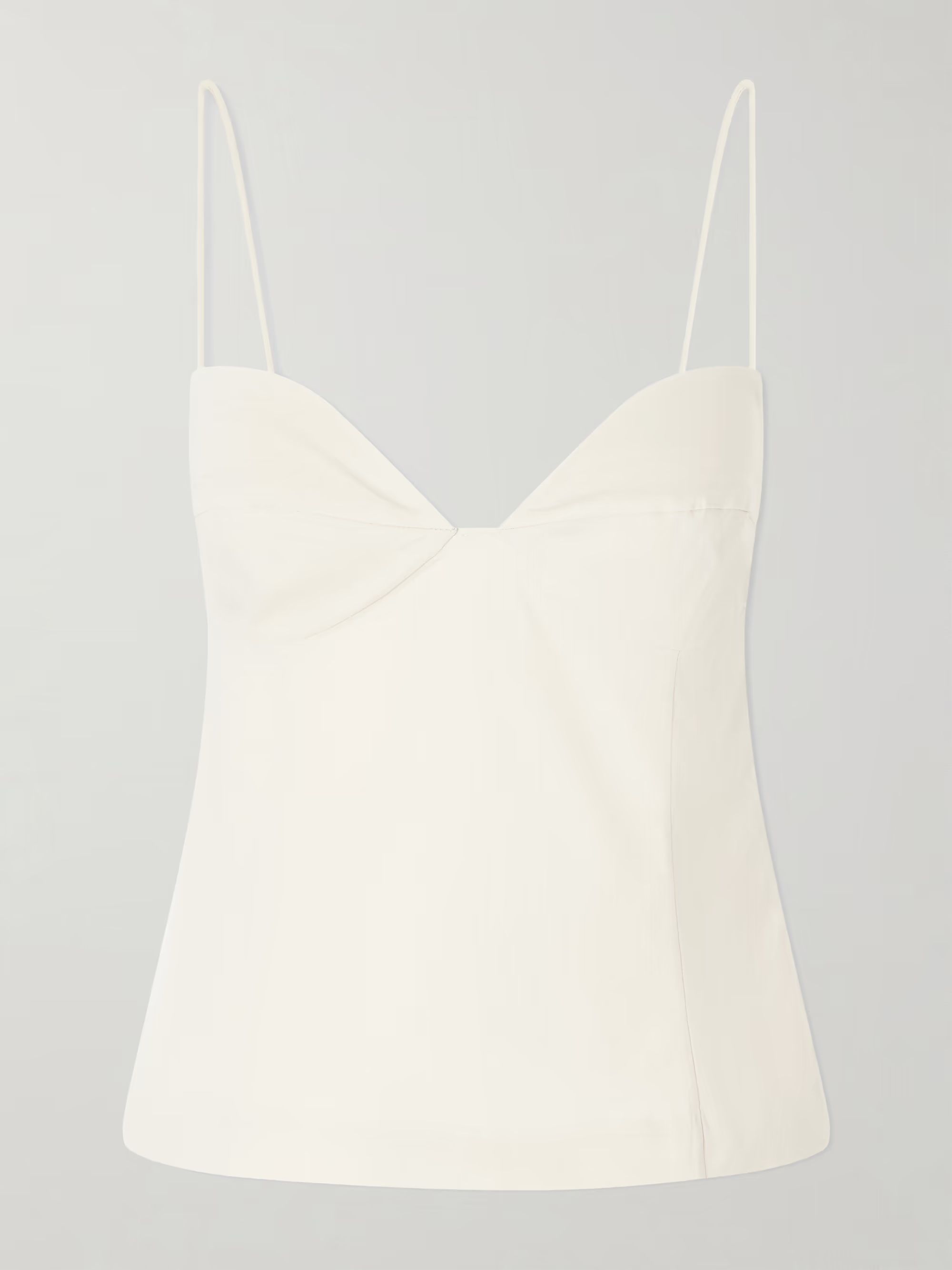 St. Agni, Studio Stretch Cotton-Blend Poplin Camisole
