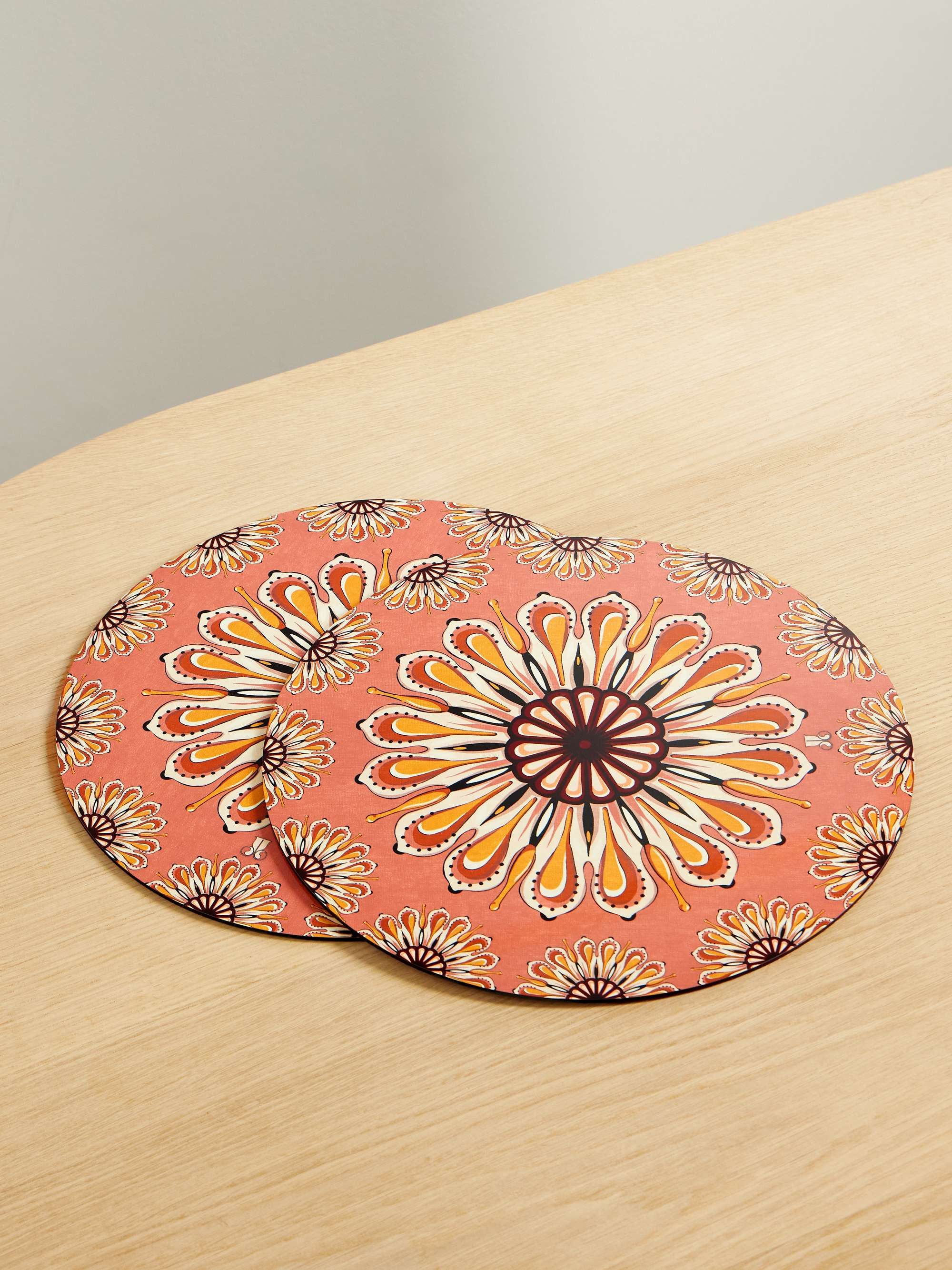 Set of Two Wood Placemats