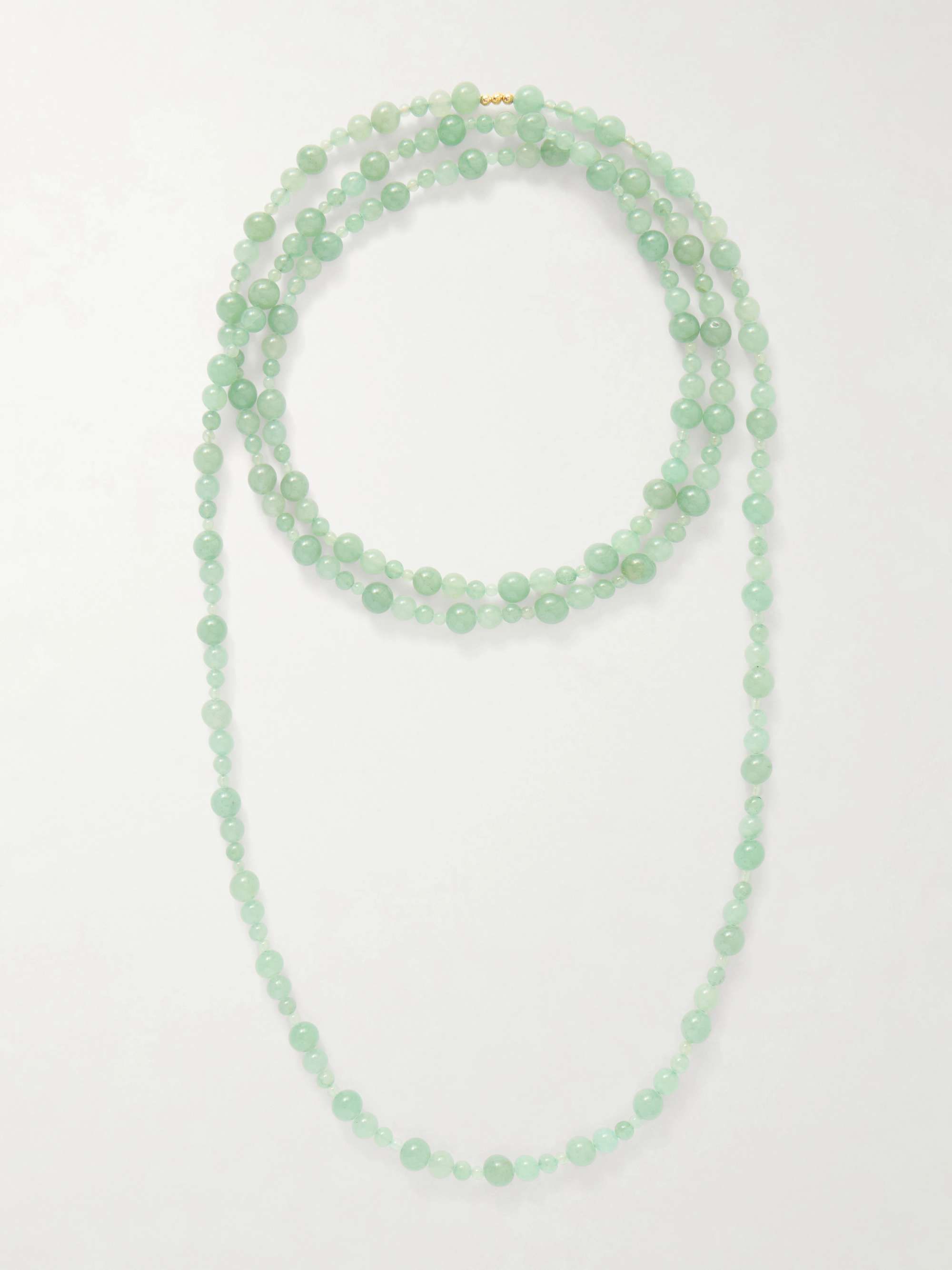 Veda Gold-Tone Aventurine Necklace