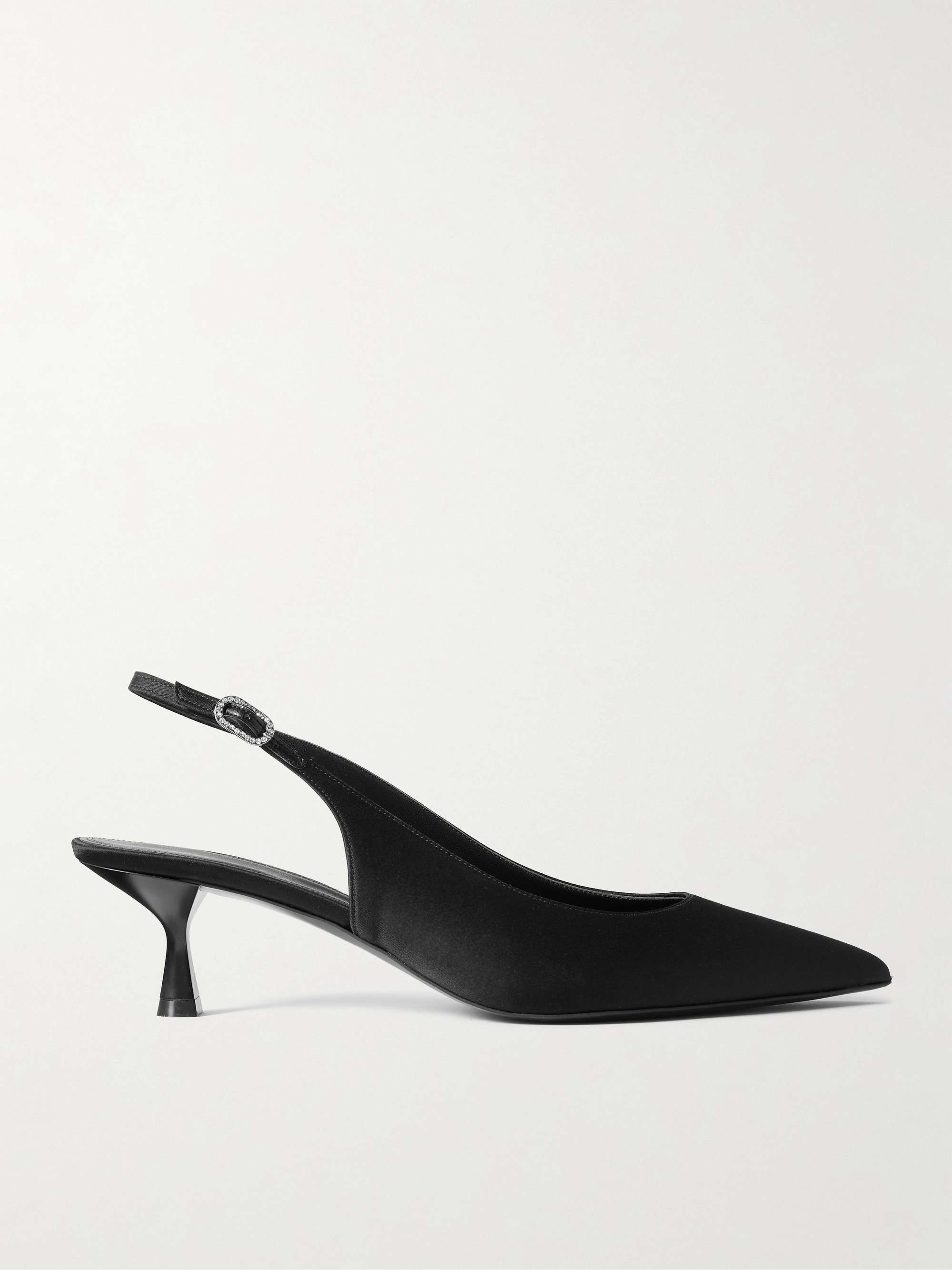 Satin Slingback Pumps