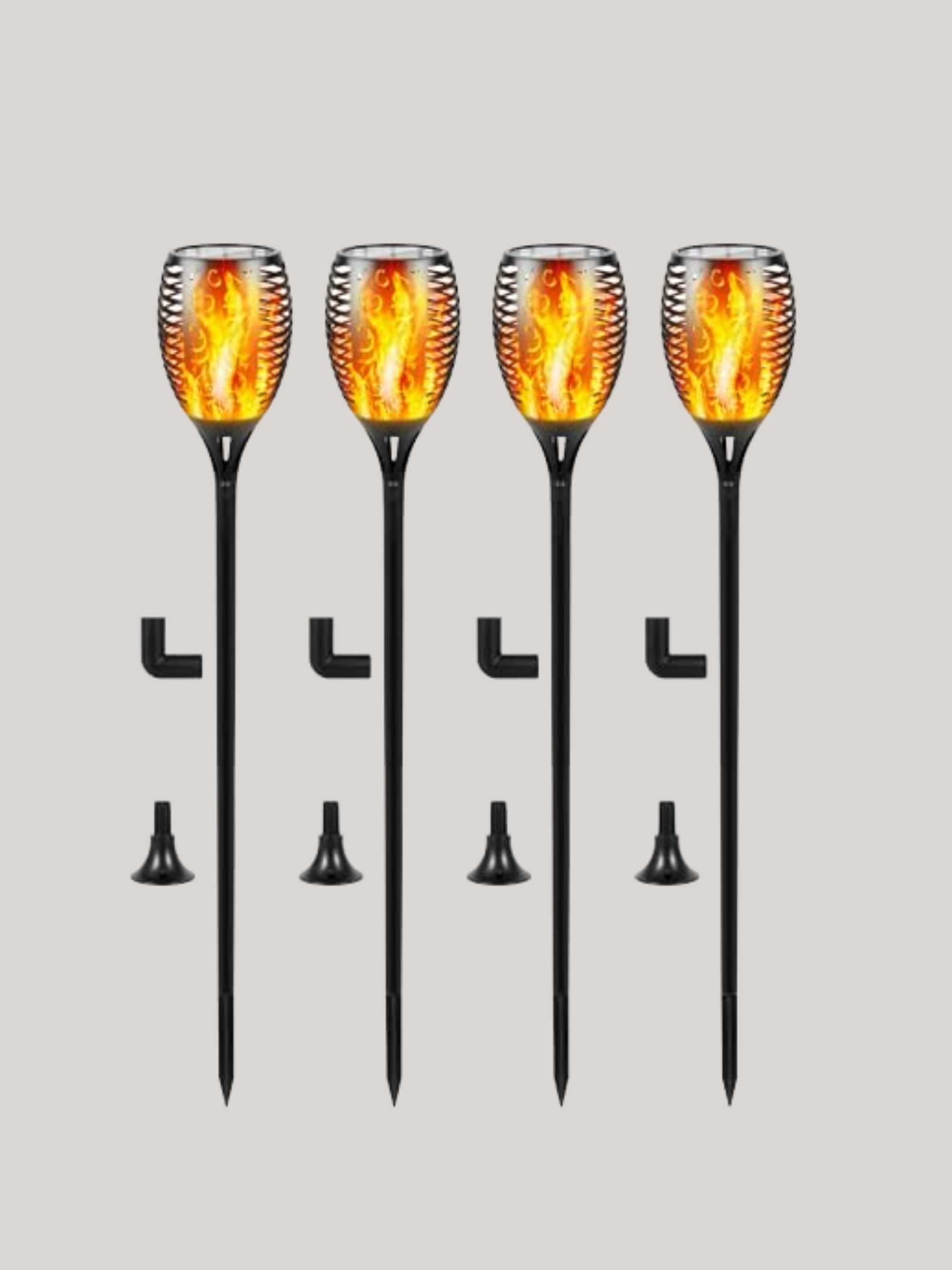 I-Shunfa 96 Led Solar Lights Outdoor Garden,43 Inch Tall Solar Torch Flickering Dancing Flame Lights With 3 Modes,ip65 Waterproof Auto On/off Landscape Decorations for Pathway,patio,yard