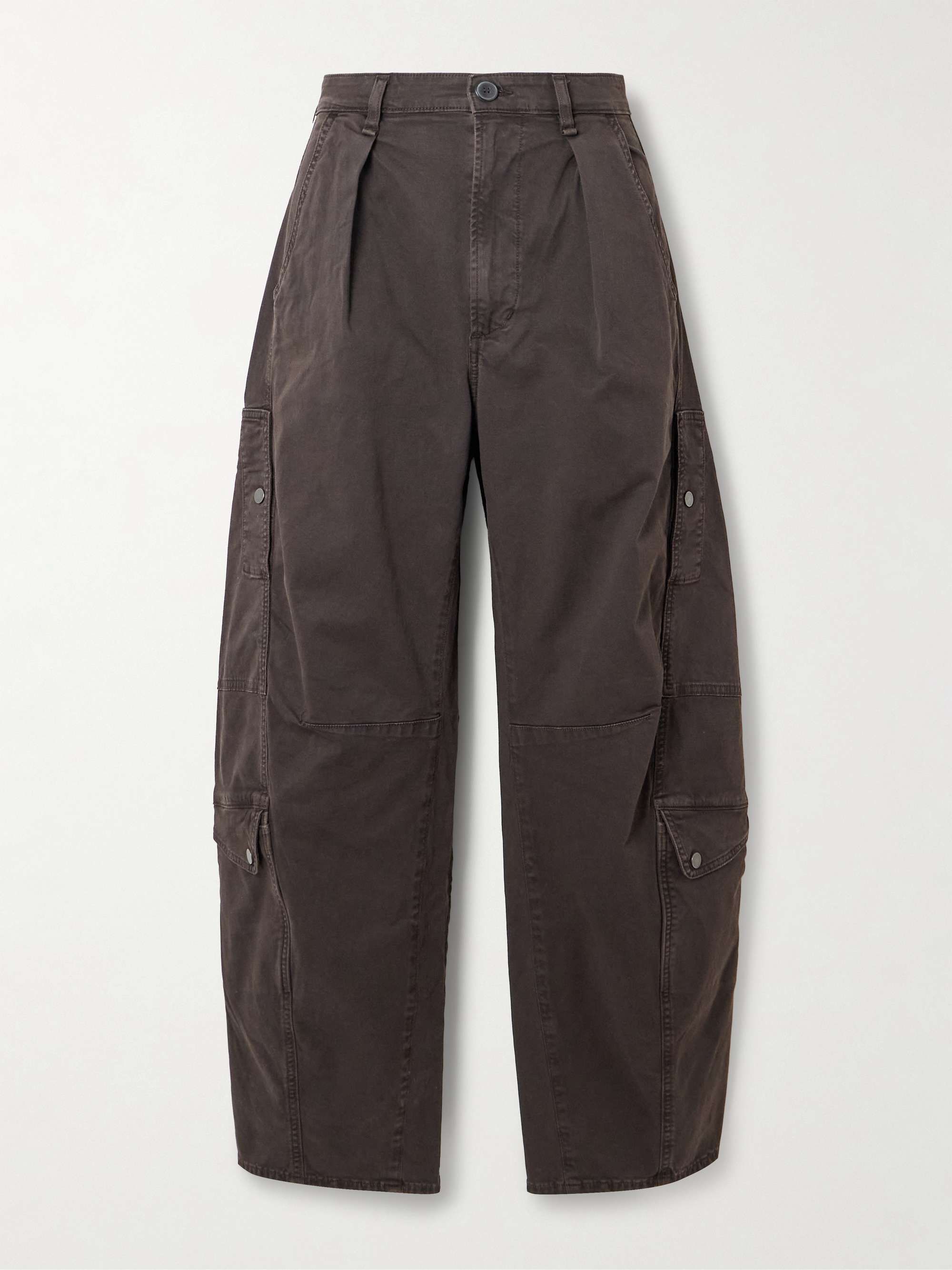 Flight Pleated Organic Cotton-Blend Twill Tapered Pants