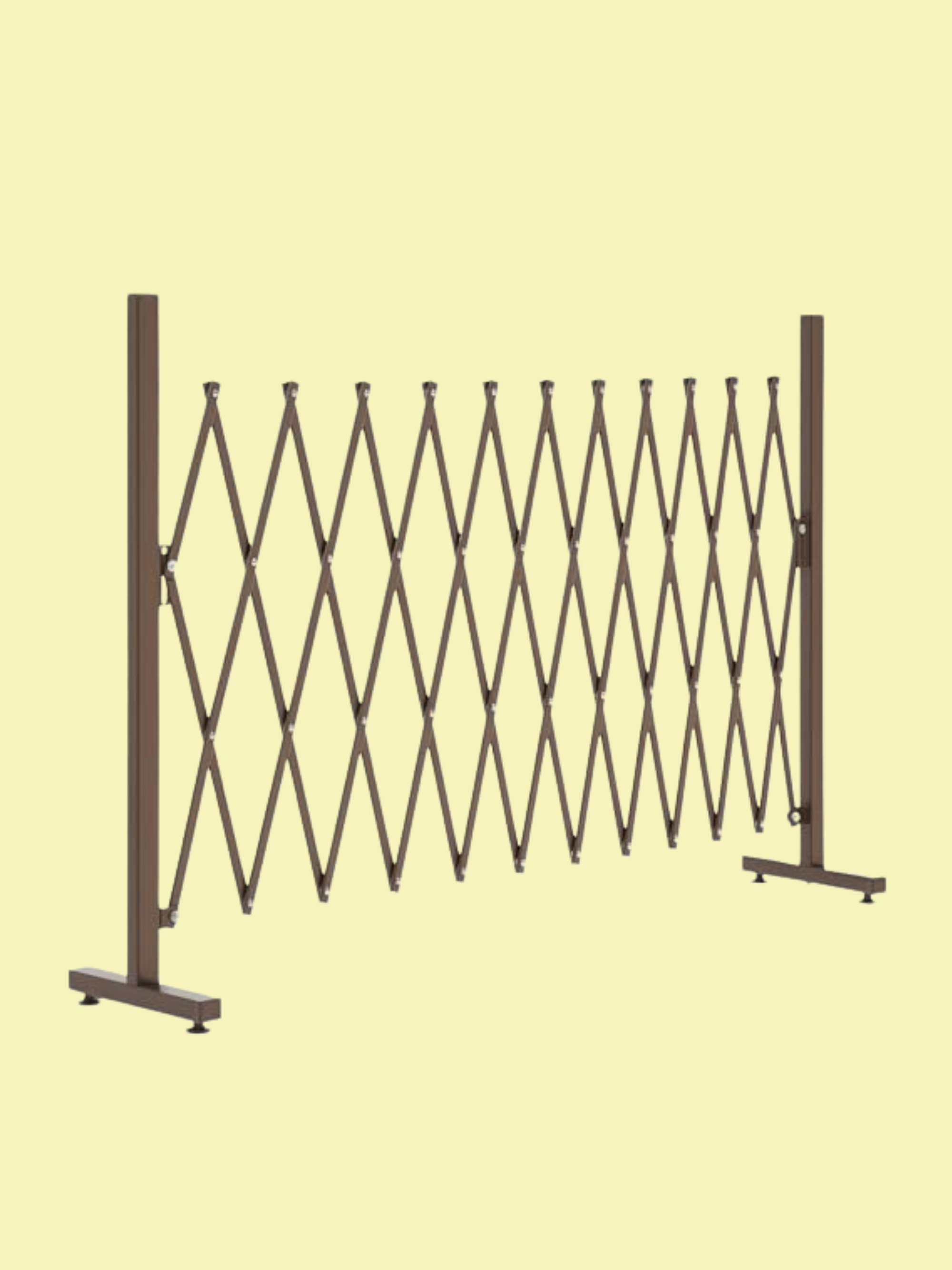 Outsunny Expanding Trellis Fence, Freestanding Aluminium Alloy Movable &amp;amp; Foldable Garden Screen Panel, Pet Safety Fence for Patio Lawn Decoration, 300 X 103.5 Cm, Dark Brown